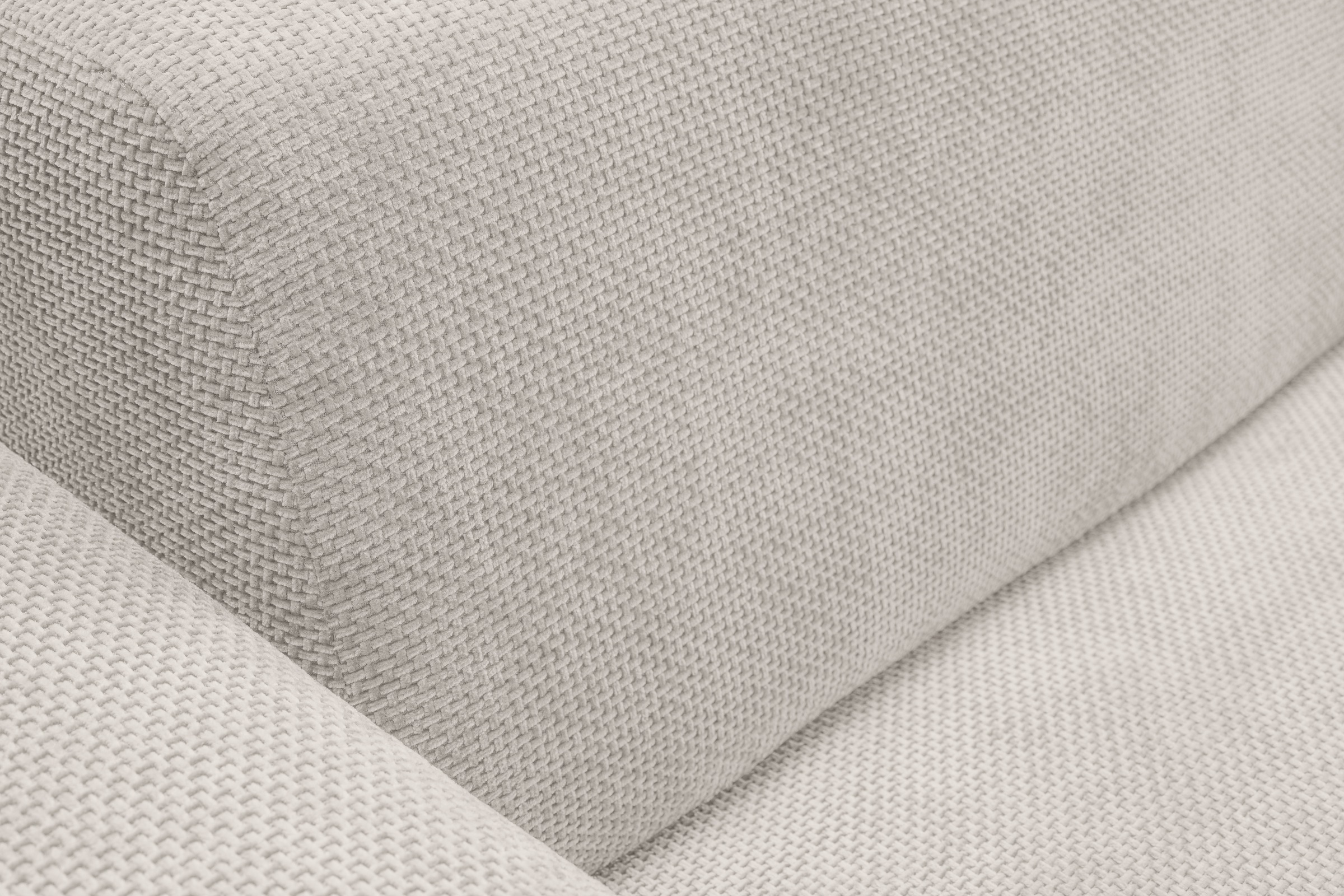 WERK2 Ecksofa »Zeus-M, tolles Sofa mit schönen Details, L-Form« Curvy Trend Garnitur, urbane Optik, komfortable Wellenunterfederung