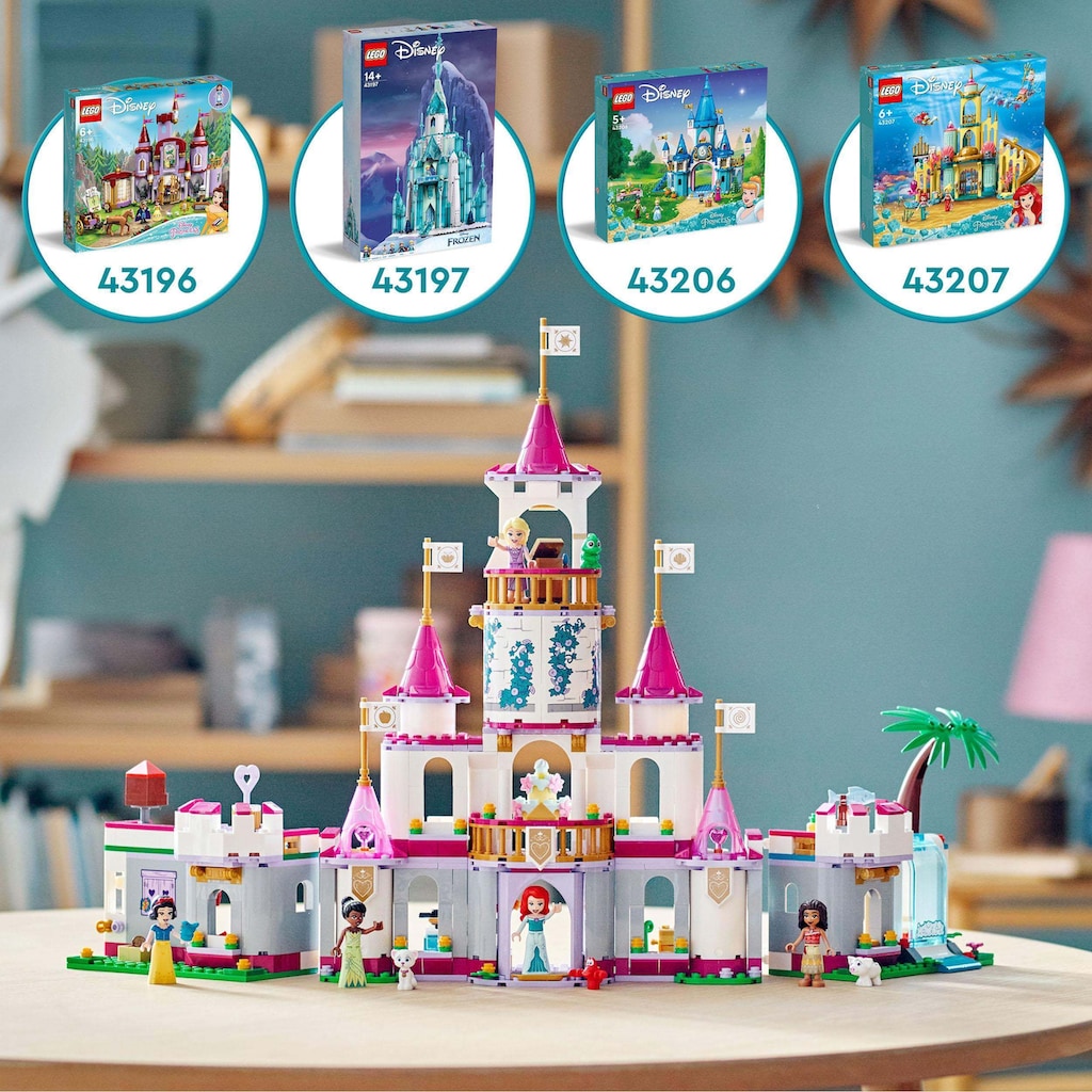 LEGO® Konstruktionsspielsteine »Ultimatives Abenteuerschloss (43205), LEGO® Disney Princess«, (698 St.)