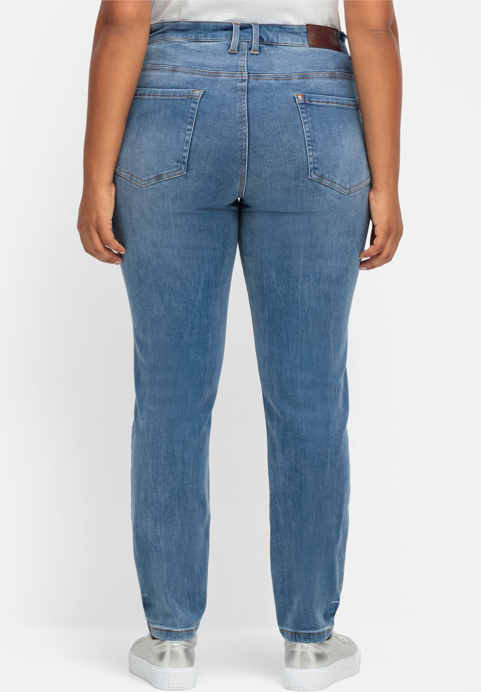 Sheego Bequeme Jeans »Stretch-Jeans Skinny Jeans mit Bodyforming-Effekt« Skinny mit Bodyforming-Effekt
