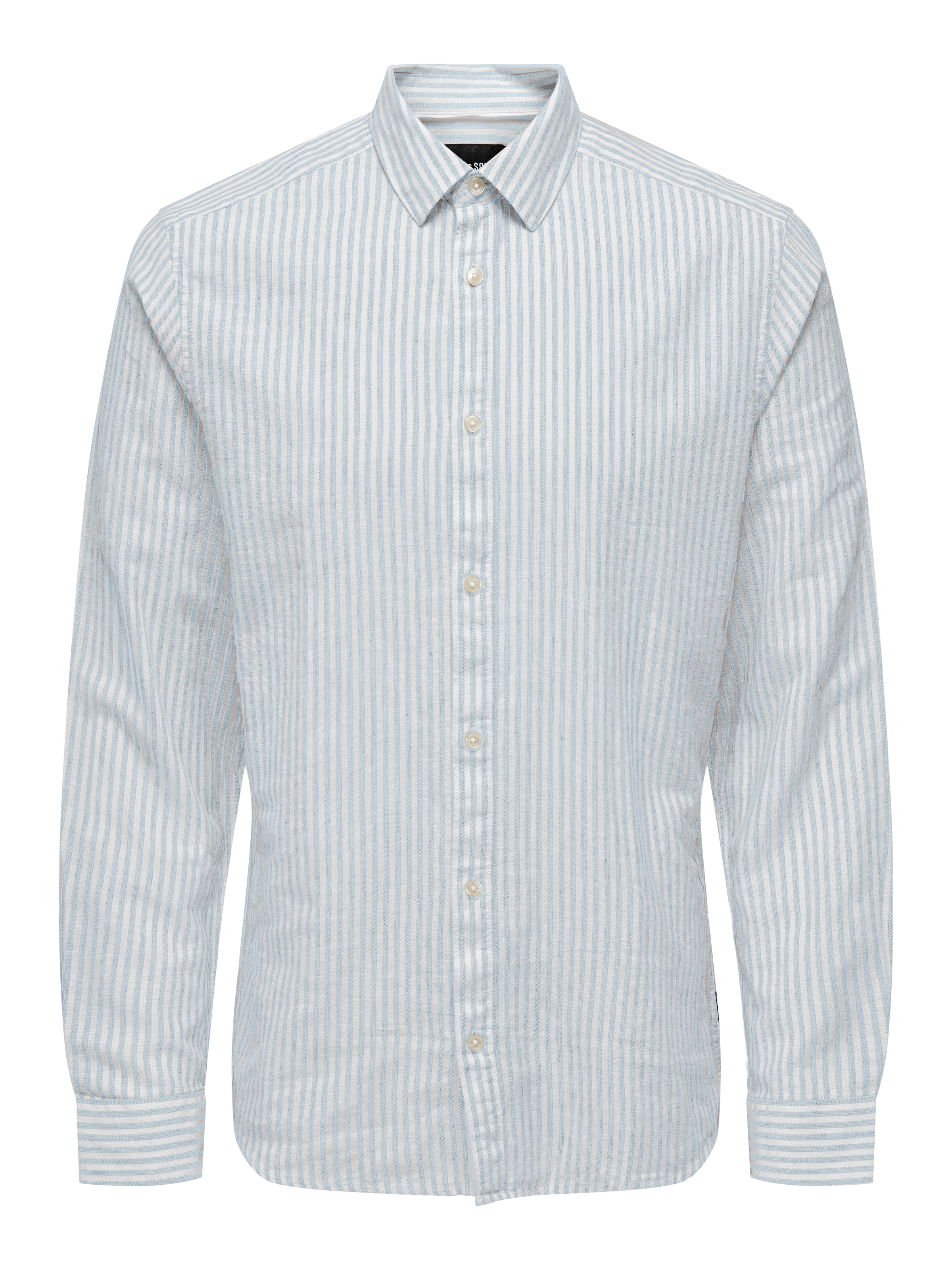 ONLY & SONS Kurzarmhemd »ONSCAIDEN LS STRIPE LINEN SHIRT 660 NOOS«