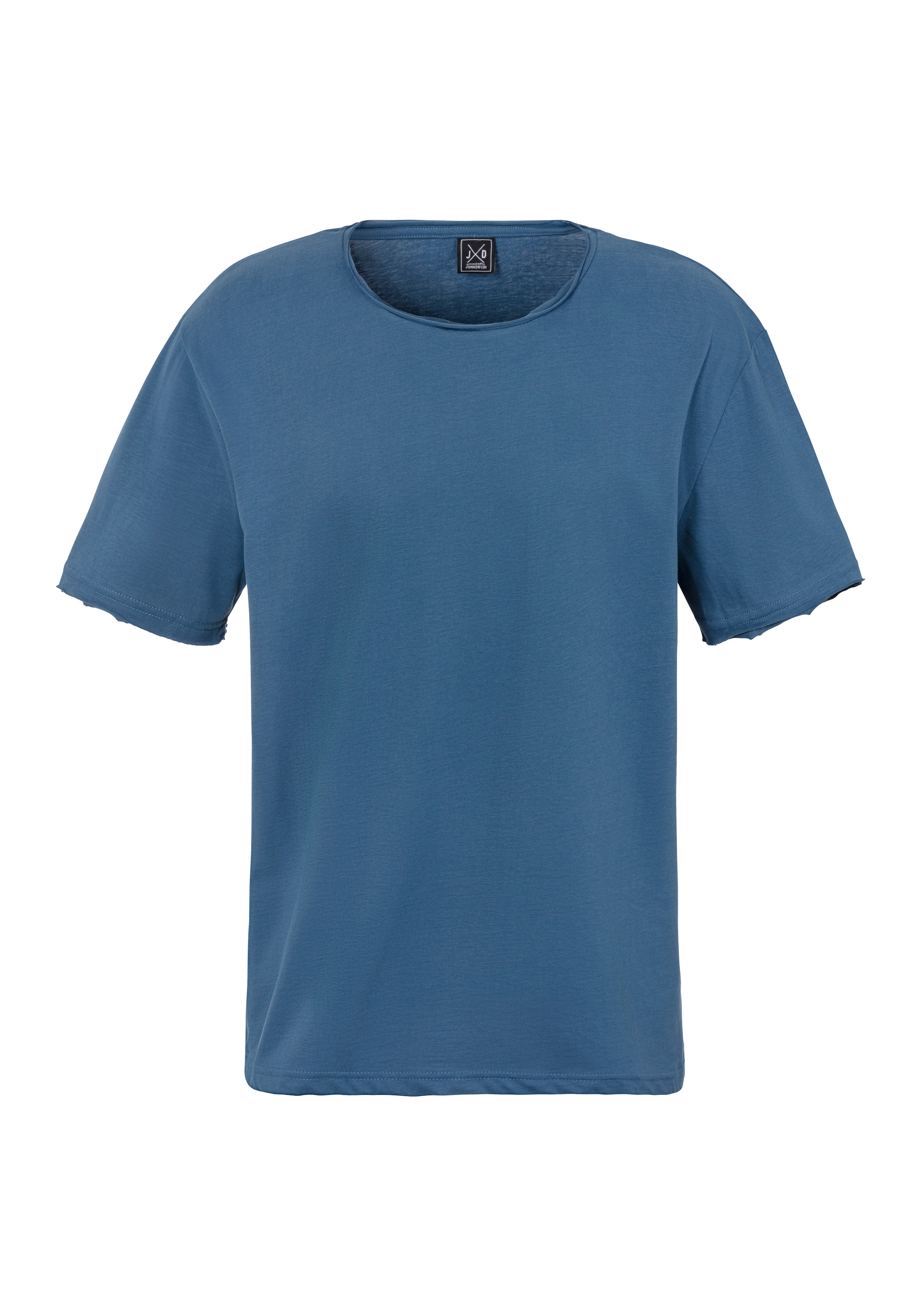 John Devin T-Shirt, (Packung, 2), Relaxed Fit, Kurzarm, Freizeitshirt mit Rundhals aus reiner Baumwolle