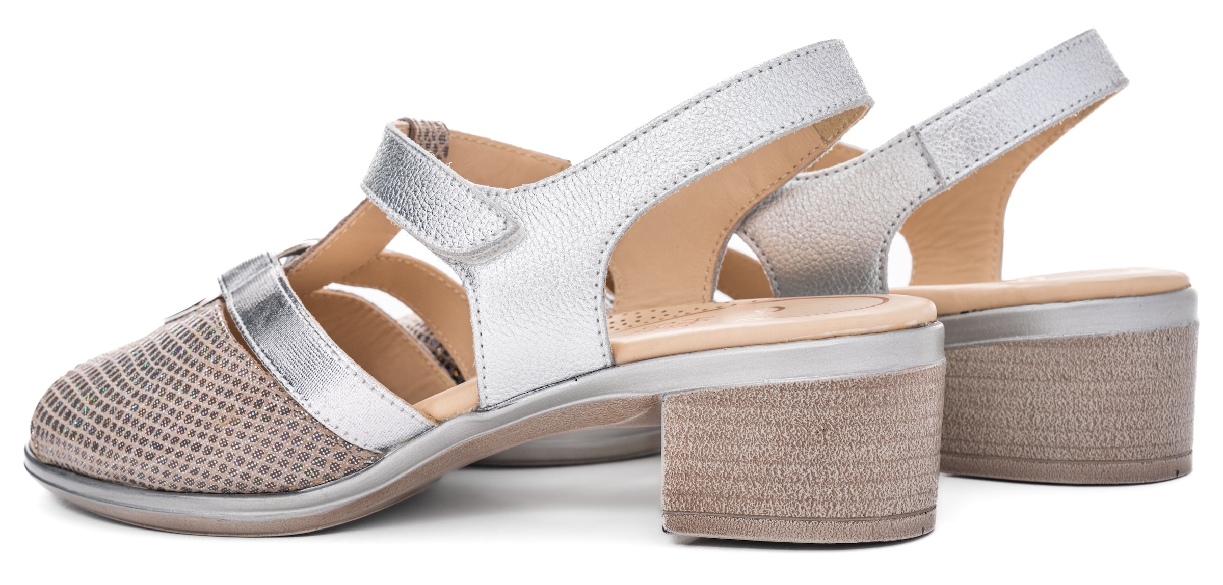 Ara Sandalette »LUGANO«, Festtagsschuh, Glitzersandale, Kitten Heel mit Blockabsatz, H-Weite