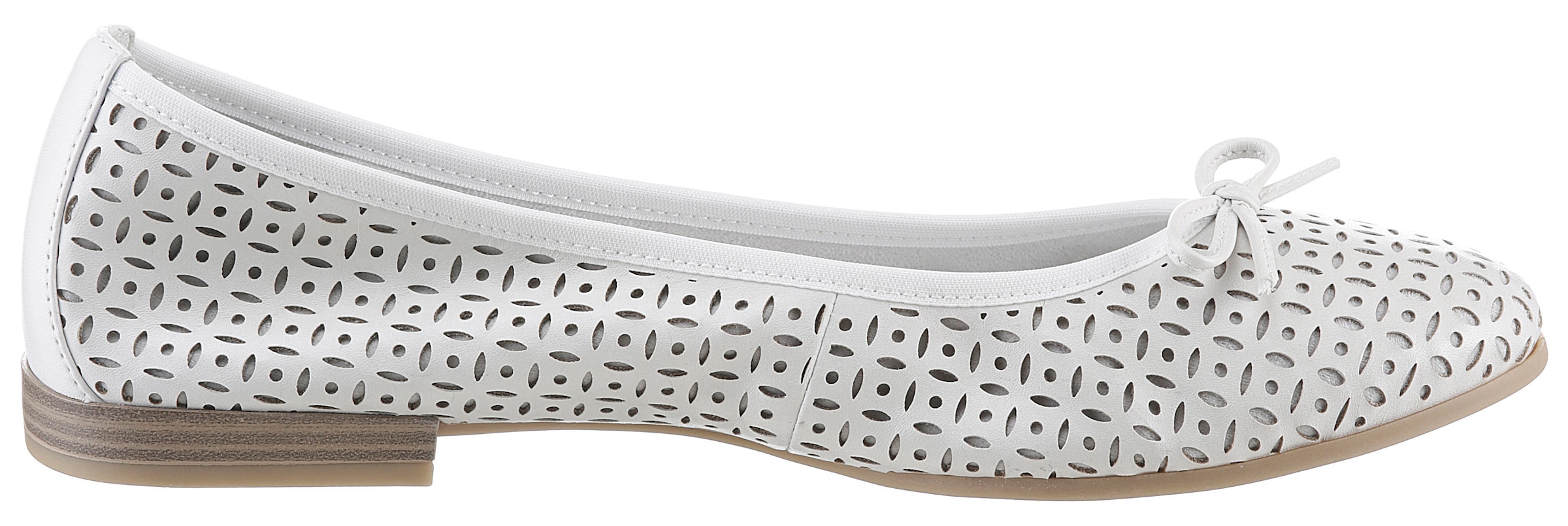 Tamaris Ballerina, Businessschuh, Halbschuh, Schlupfschuh mit hübscher Zierschleife