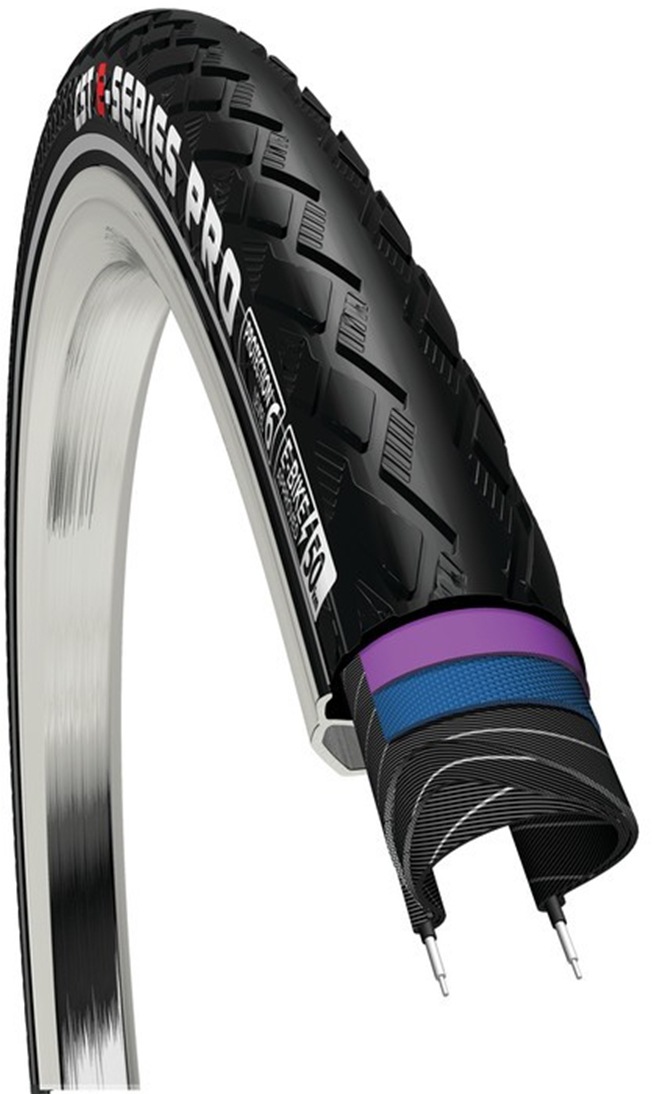 Cst Fahrradreifen »E-Series Pro Reflex« in schwarz, Größe 28 x 1,5