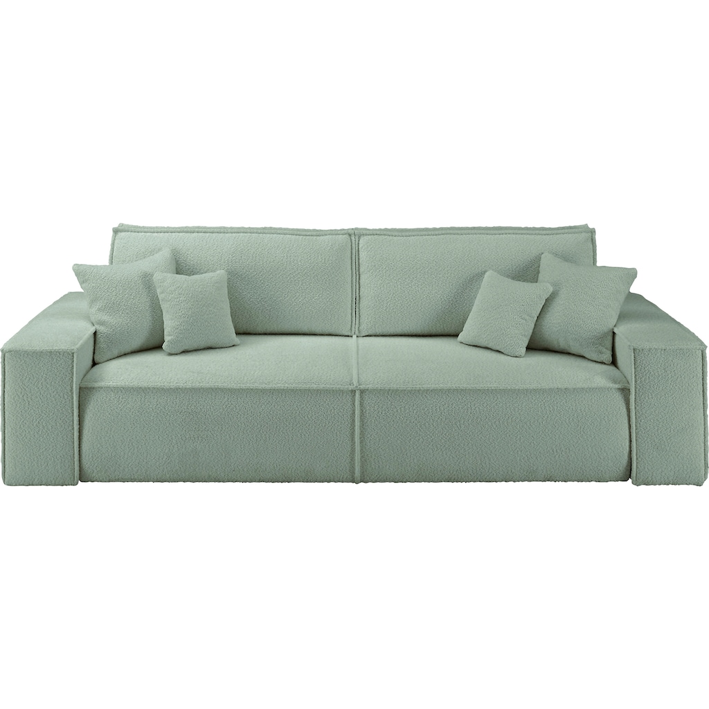 andas 3-Sitzer »FINNLEY Schlafsofa 257 cm, Schlaffunktion mit Bettkasten (200/136cm),«