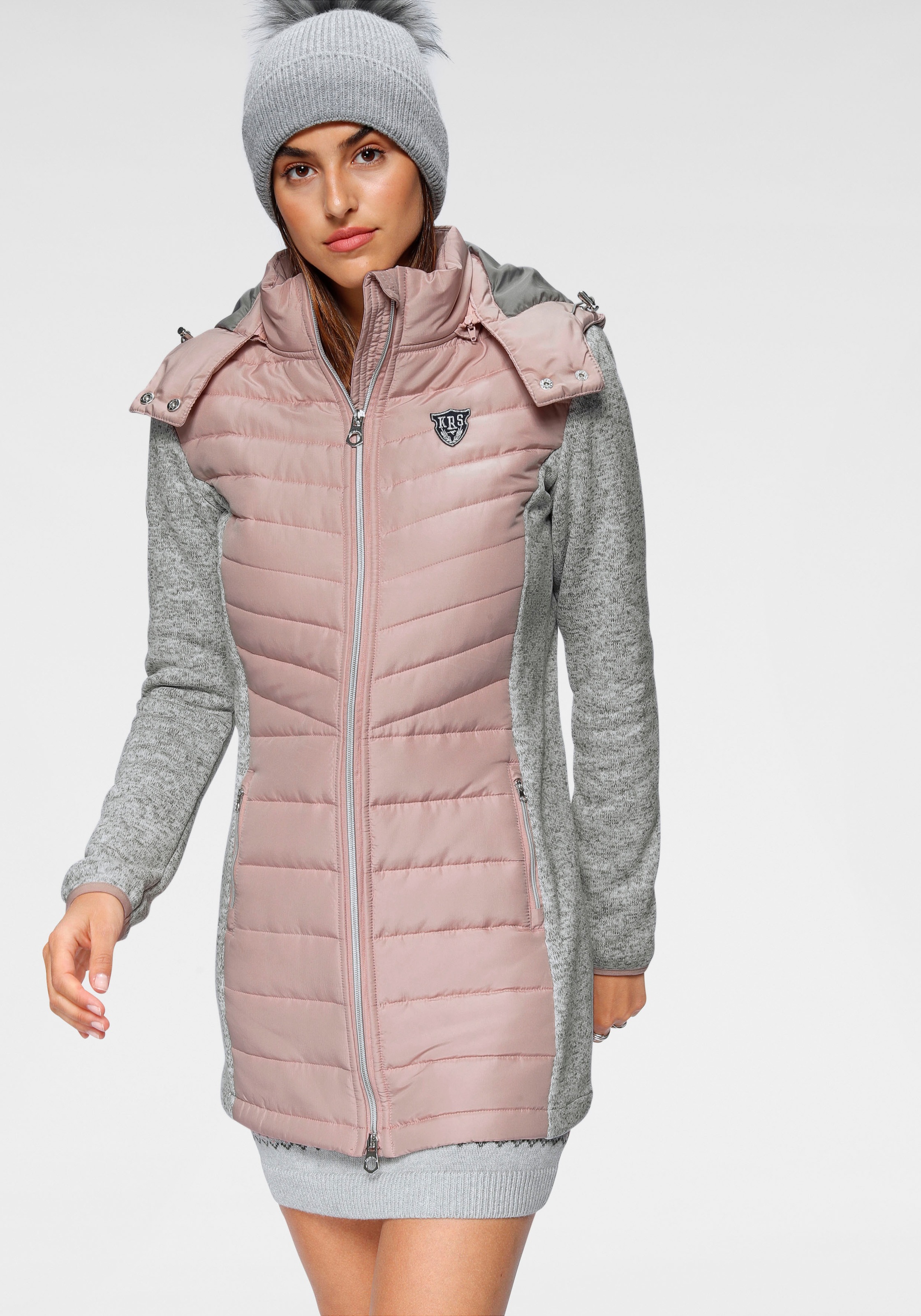 KangaROOS Langjacke, im trendigen 2-In-1 Look