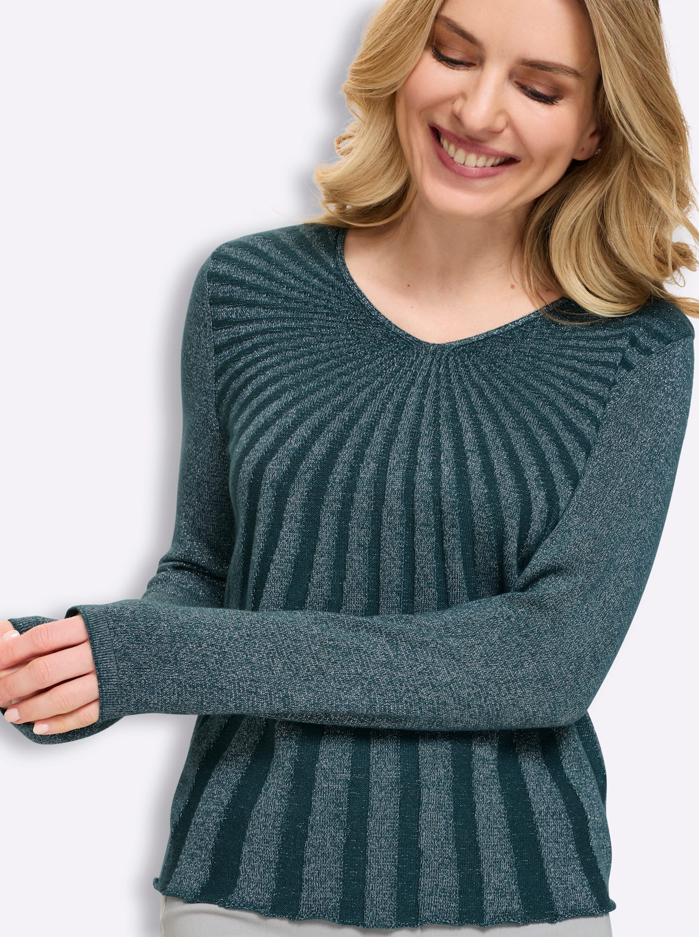 Classic Basics V-Ausschnitt-Pullover »Langarm-Pullover«