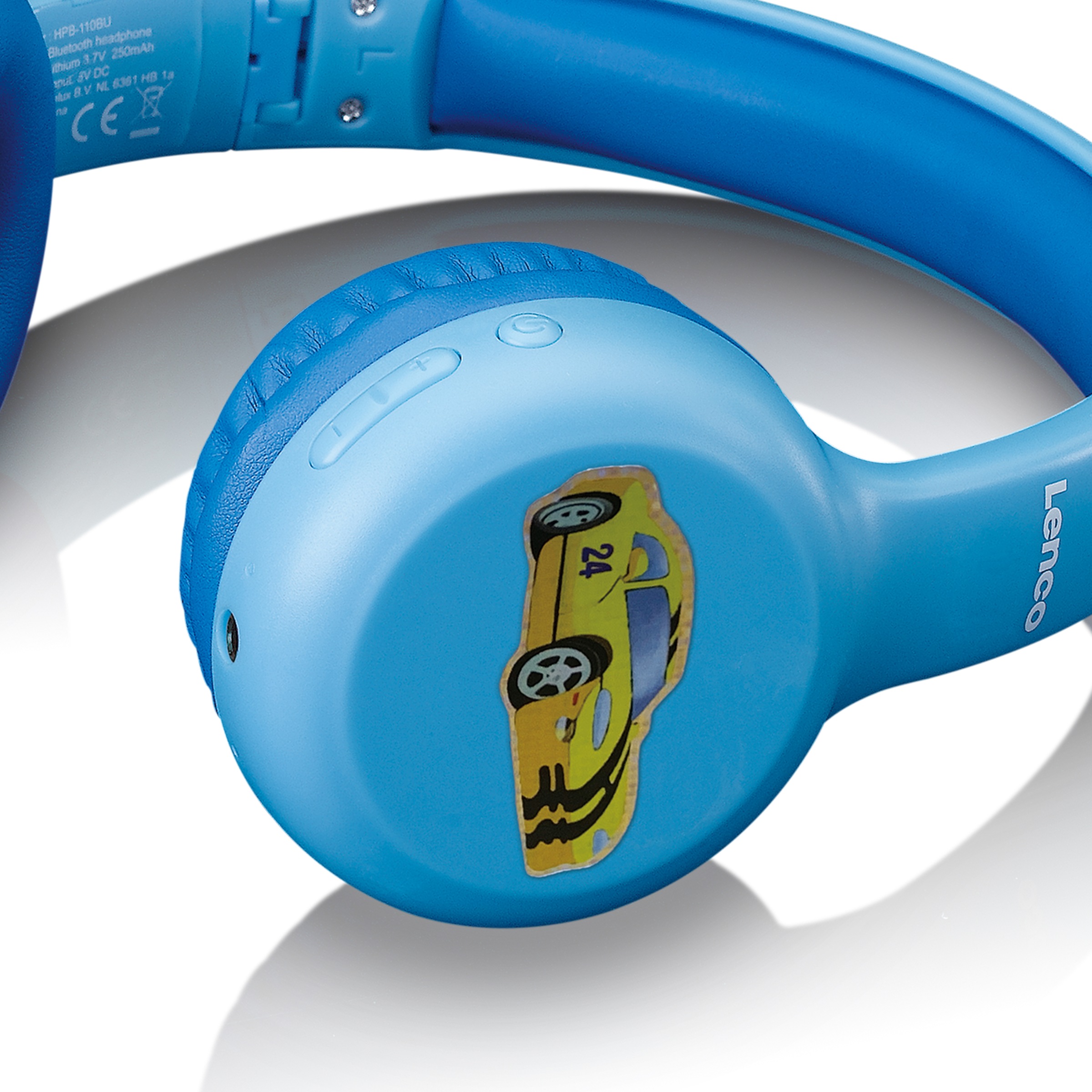 Lenco Bluetooth-Kopfhörer »HPB-110 blue«, Bluetooth, Freisprechfunktion, für Kinder geeignet, Dezibel-Begrenzung