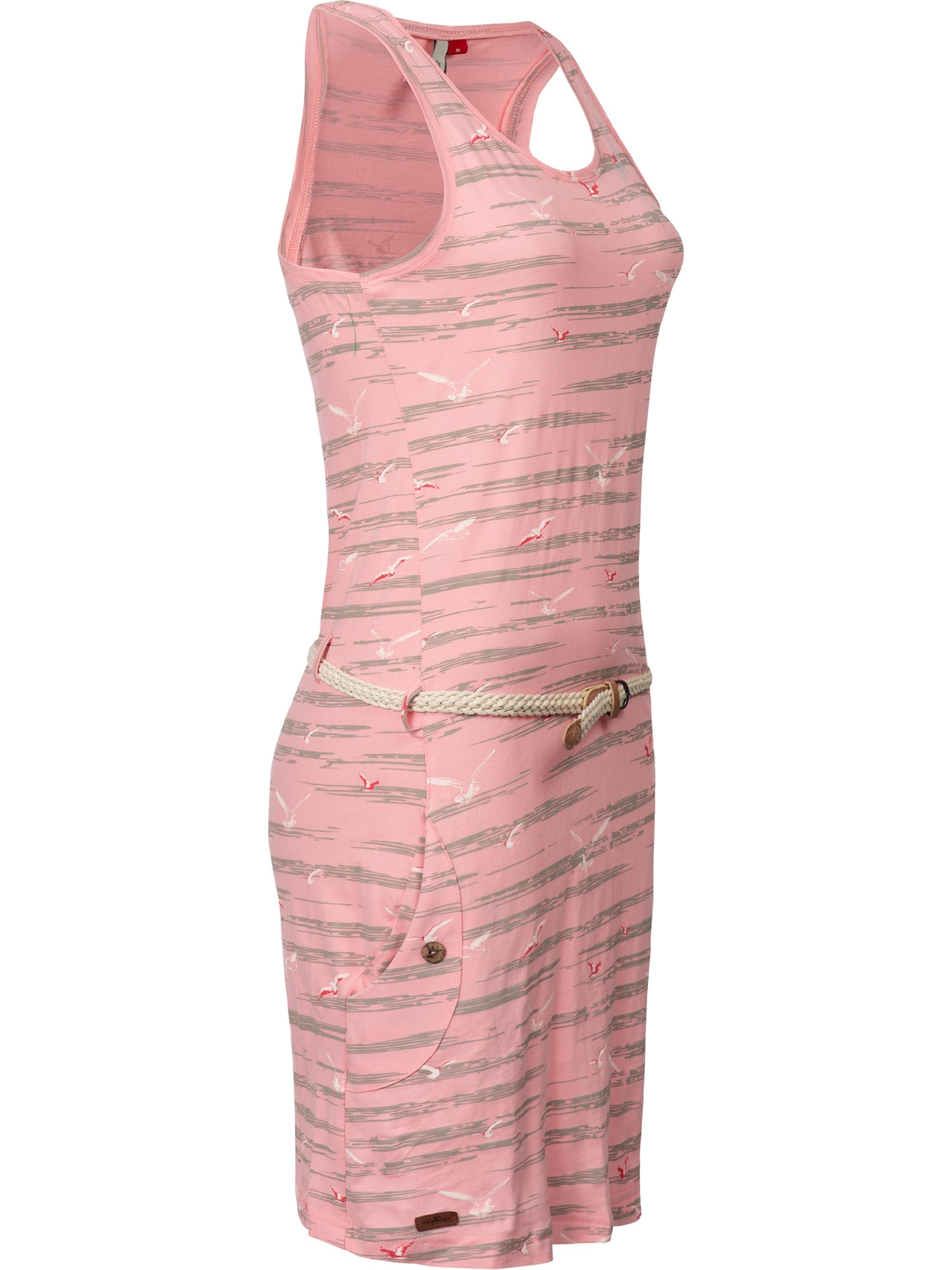 Ragwear Jerseykleid »Jerseykleid Kesy«, stylisches Shirtkleid mit Printmuster u. Gürtel