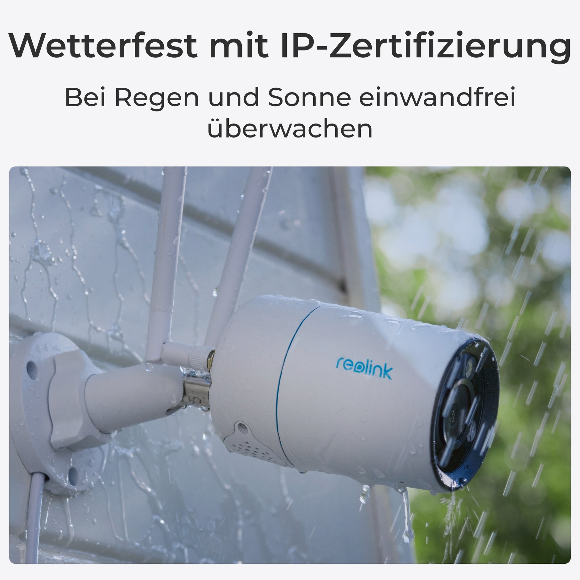 Reolink Überwachungskamera »W330 - 4K WiFi 6 Überwachungskamera Aussen mit farbiger Nachtsicht«, Außenbereich, Personen-/Fahrzeug-/Tiererkennung, 2-Wege-Audio, IP67 wasserdicht