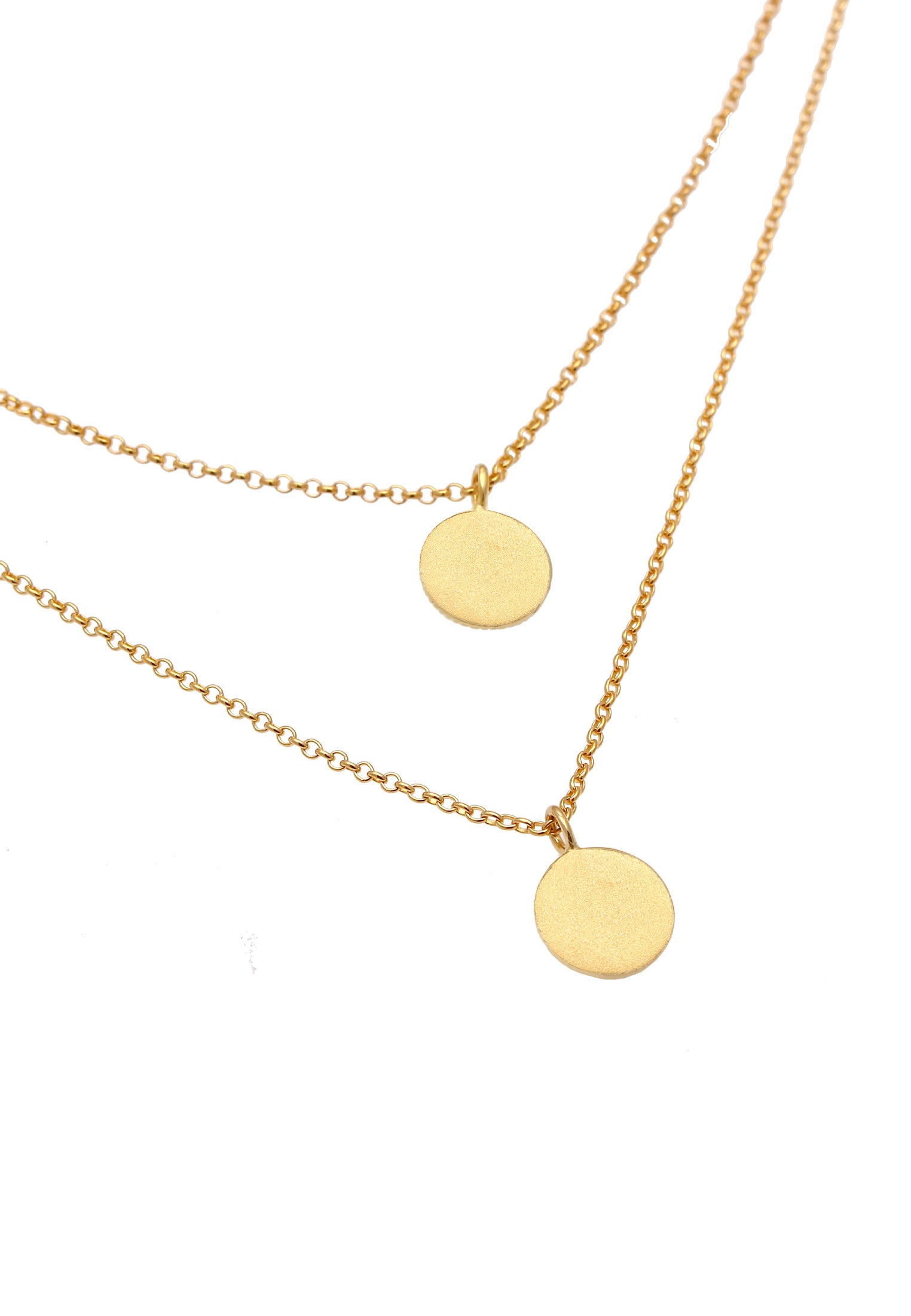 Elli Choker »Halskette Kreis Rund Coin Layer Organic Vintage 925 Silber«