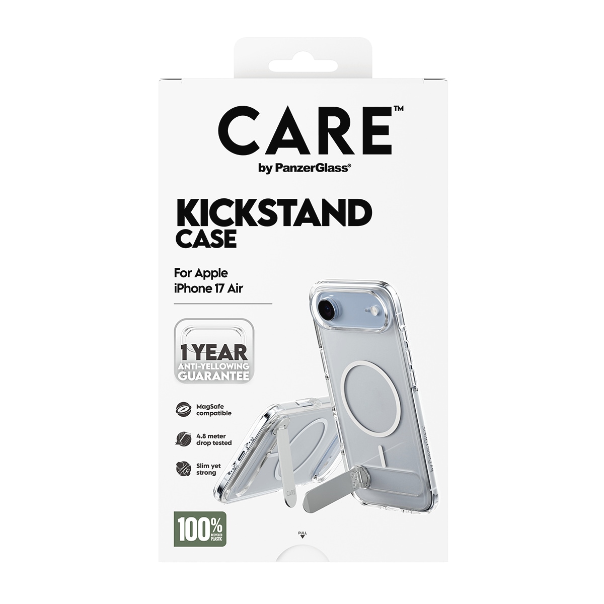 CARE by PanzerGlass Handyhülle »Kickstand Case für Apple iPhone Air« Apple iPhone Air Backcover, Schutzhülle, Handyschutzhülle, Case, Schutzcase, stoßfest