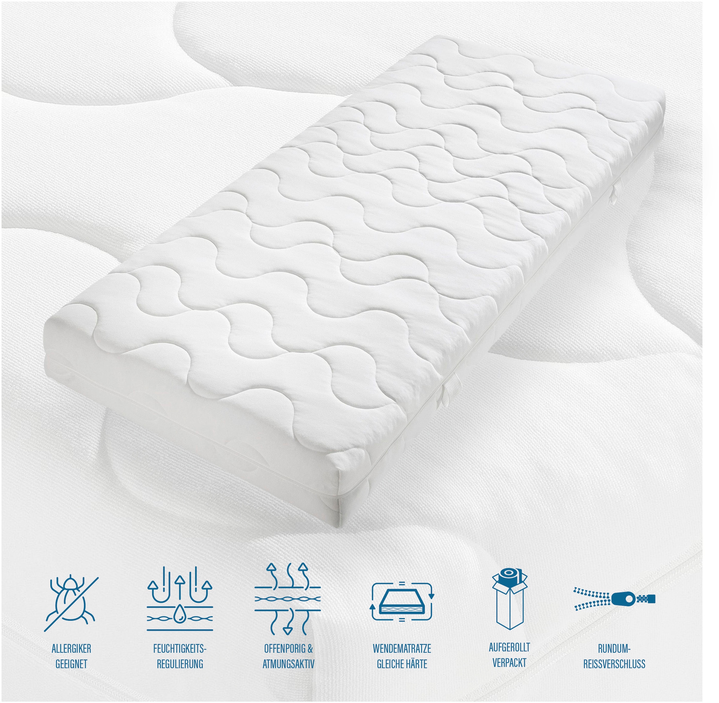 Beco Komfortschaummatratze »Meria Deluxe«, 20 cm cm hoch, Raumgewicht: 28 kg/m³, (1 St.)