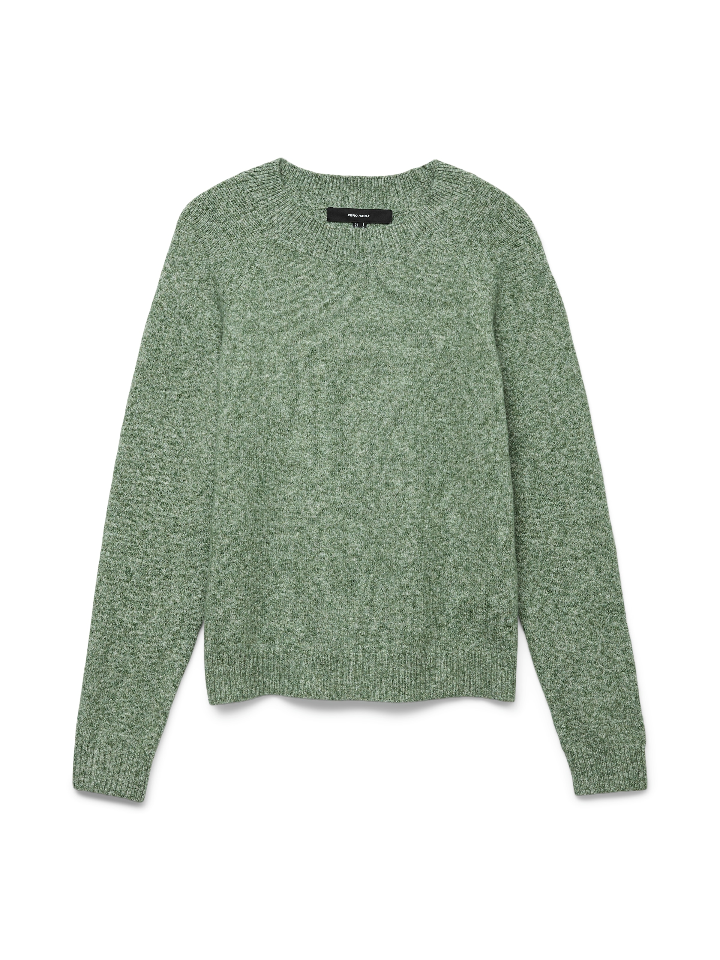 Vero Moda Rundhalspullover »VMDOFFY LS O-NECK BLOUSE GA NOOS« Materialmix, regular fit