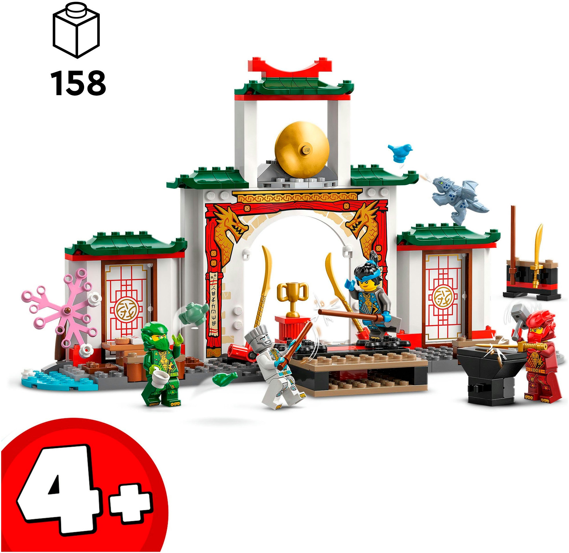 LEGO® Konstruktionsspielsteine »Spinjitzu-Tempel der Ninja (71831), LEGO Ninjago«, (158 St.), Made in Europe