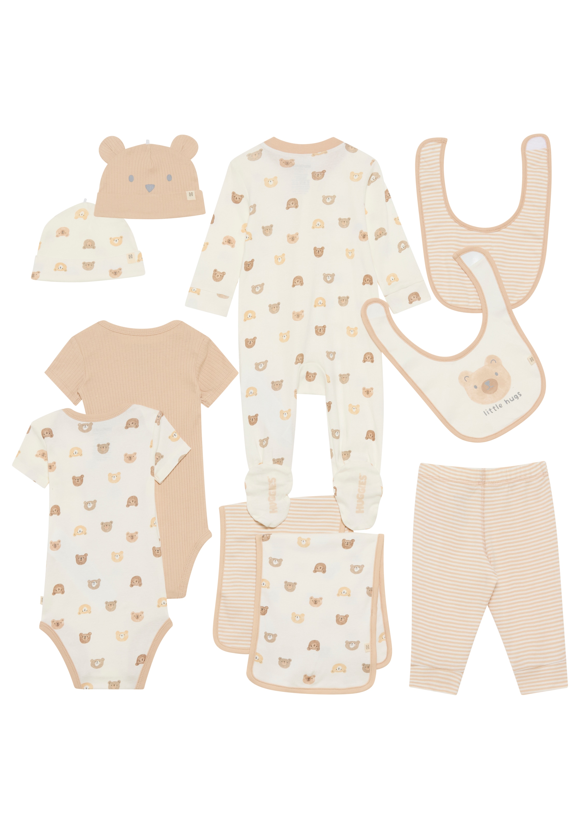 HUGGIES babywear Neugeborenen-Geschenkset »HGHN 10PC GIFT BOX SET«, mit Bärchenmotiven