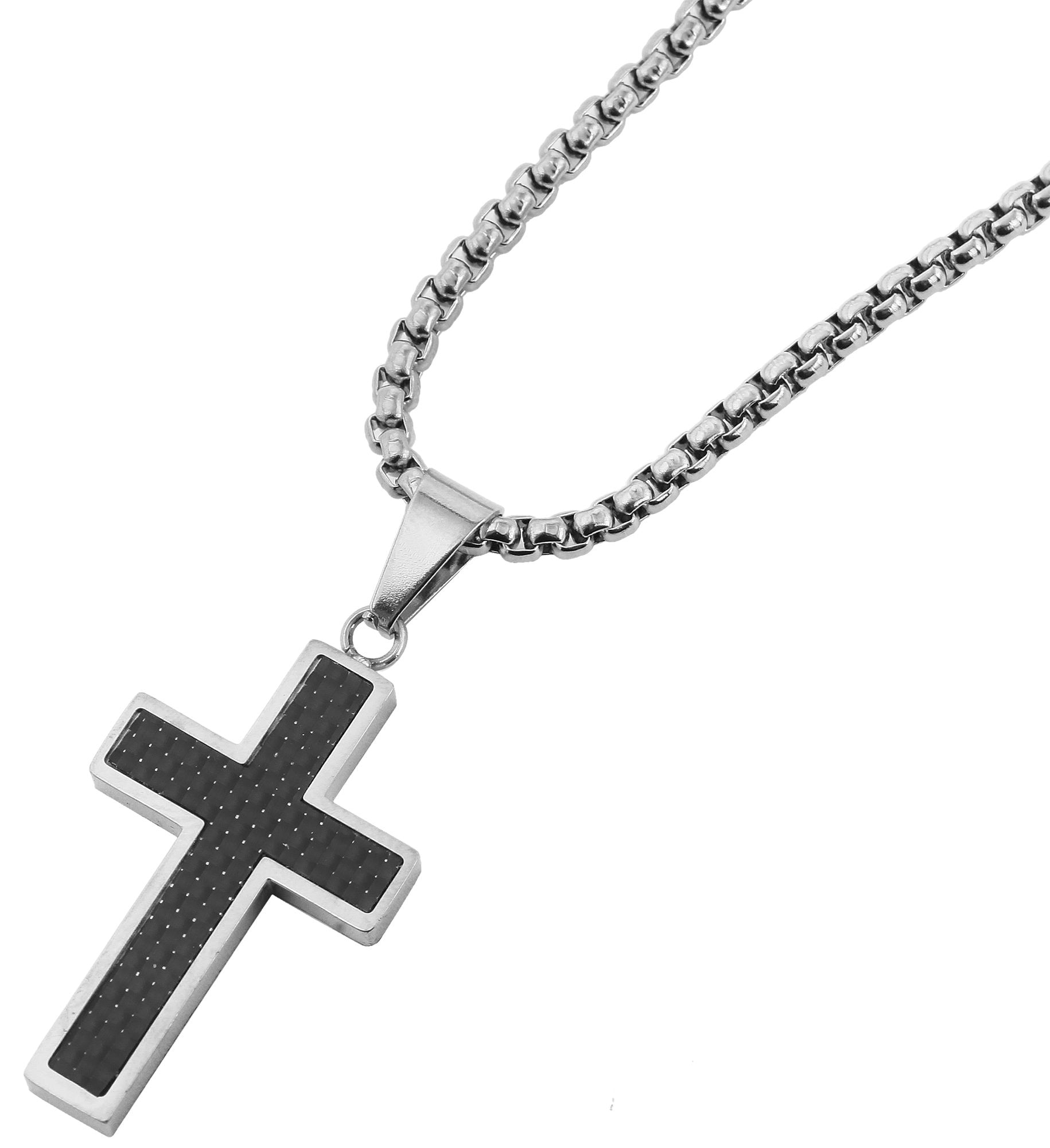 Adelia´s Kette ohne Anhänger »Unisex Halskette mit Anhänger ¿ Kreuz aus Edelstahl«