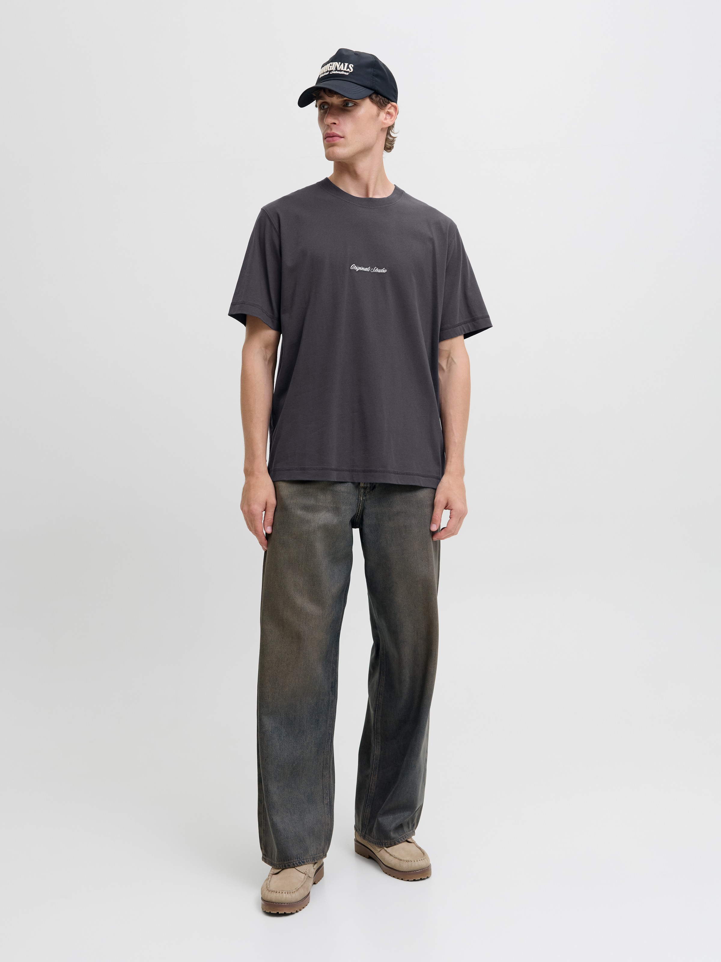 Jack & Jones Kurzarmshirt »JORNORREBRO EMB TEE SS CREW NECK NOOS« mit Logo Print