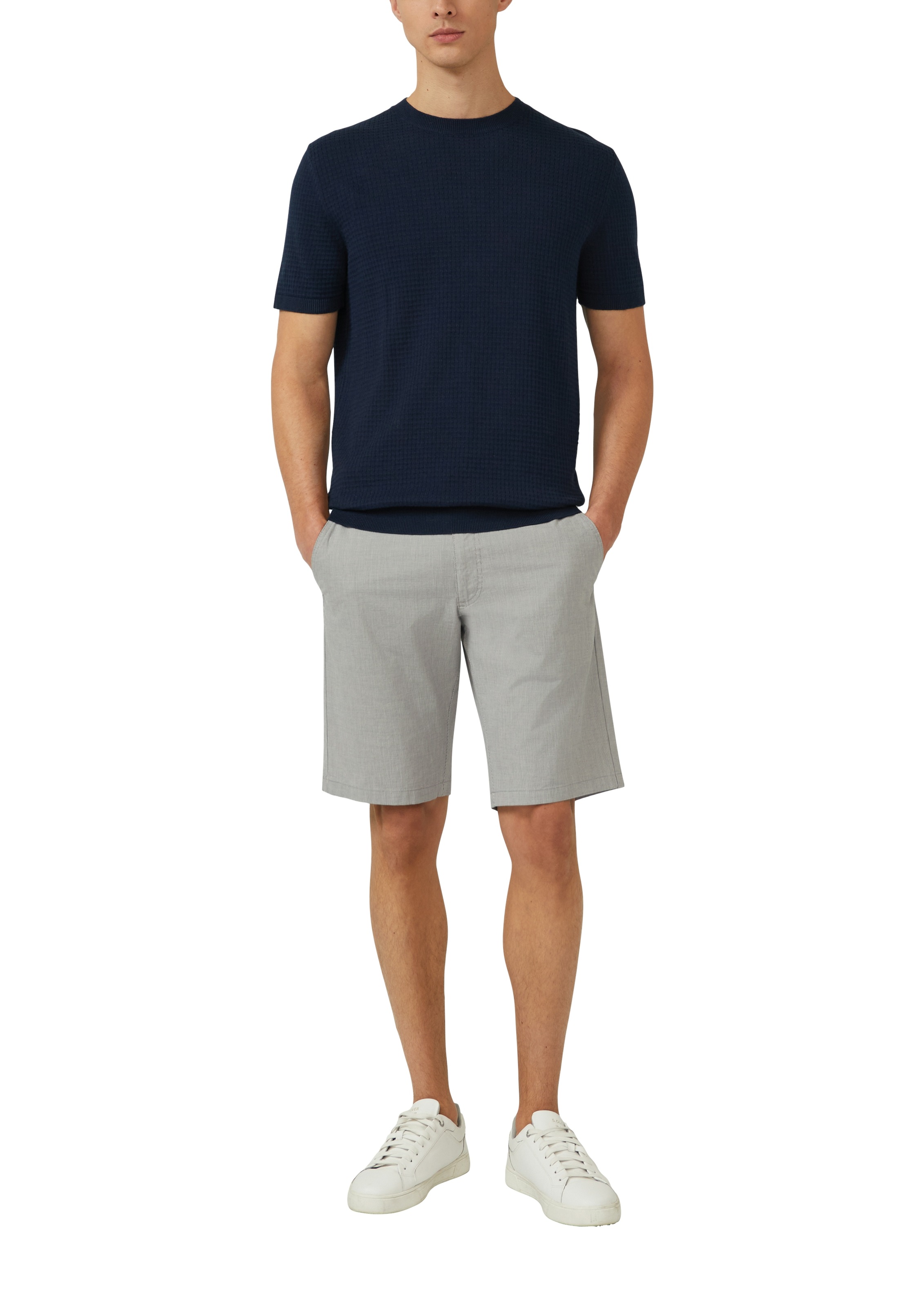 s.Oliver T-Shirt mit Leinen Anteil