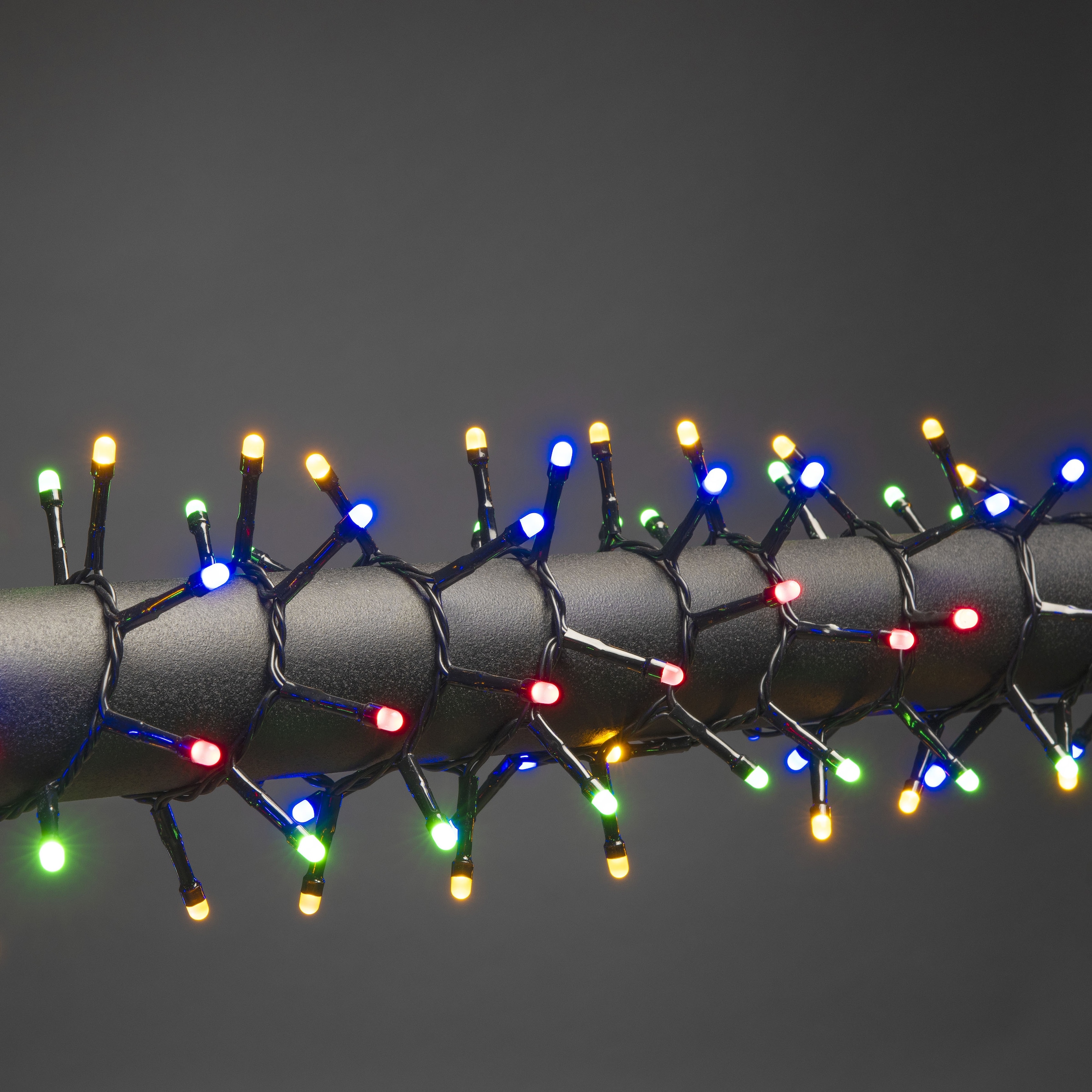 KONSTSMIDE LED-Lichterkette »Weihnachtsdeko aussen«, 600 St.-flammig, Micro LED Compactlights, 600 bunte Dioden