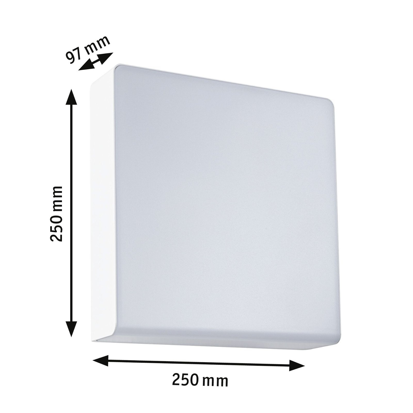 Paulmann LED Außen-Wandleuchte »Azalena IP44 250x97mm 3000K 8,5W 700lm 230V Kunststoff, Aluminium«, 1 flammig, Bewegungsmelder mit Hochfrequenz-Sensor IP44