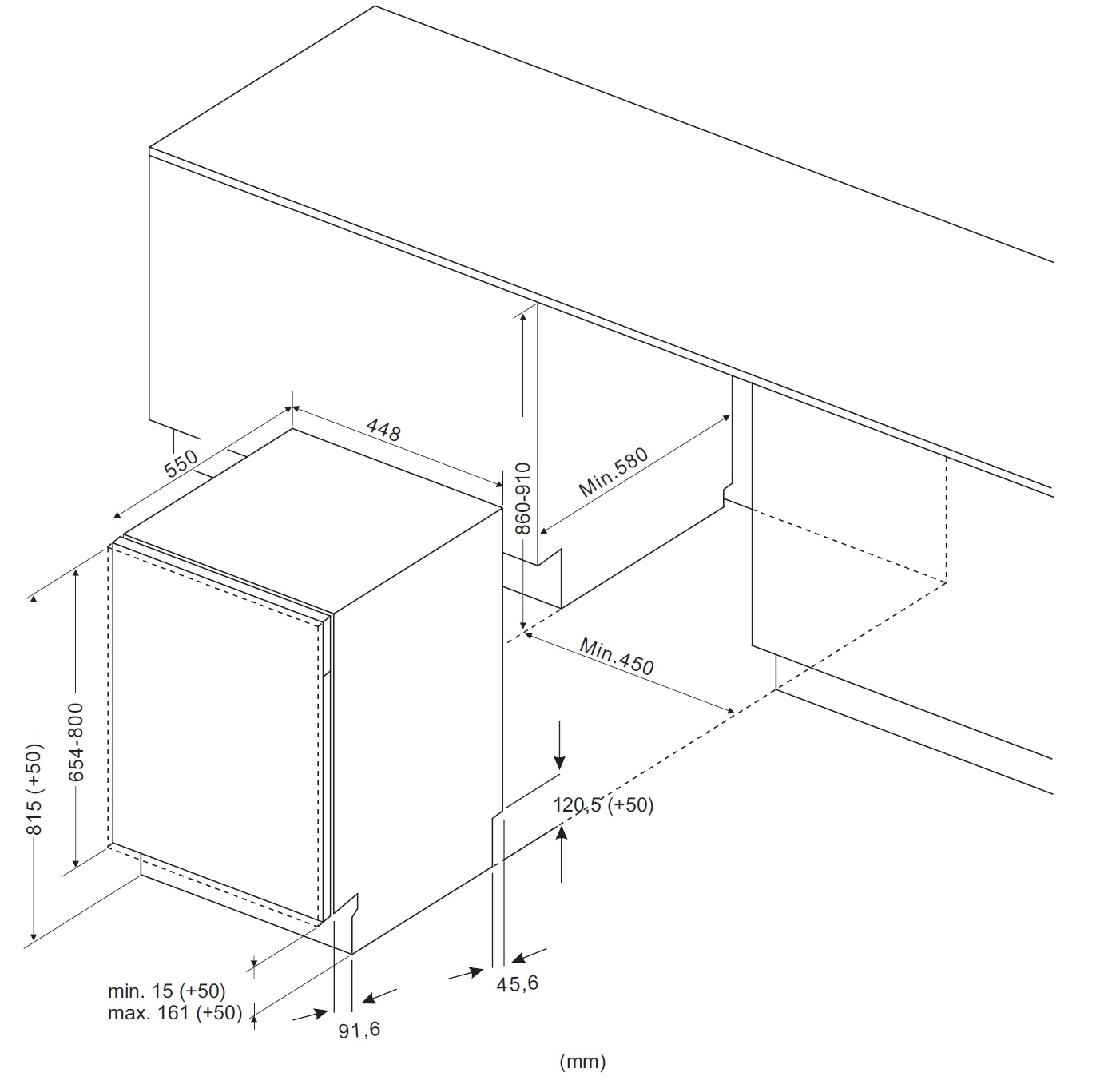 Amica vollintegrierbarer Geschirrspüler »EGSPV 584 900«, 10 Maßgedecke, BLDC-Motor: brushless, wartungsarm
