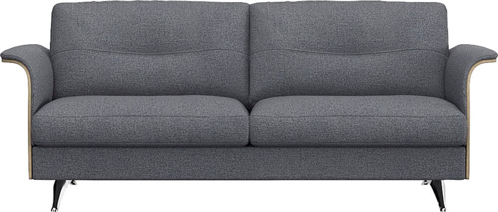 2,5-Sitzer »Glow Sofa, Couch,«, Premium-Sitz: Kaltschaum & Federkern, Arml. Walnuss,...