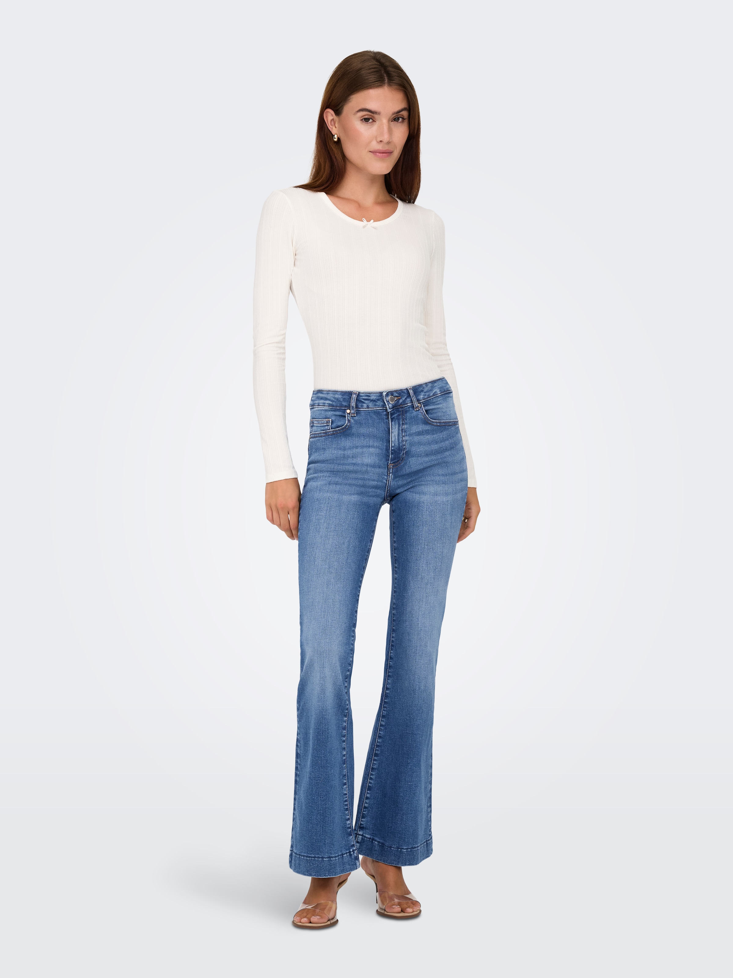 ONLY Bootcut-Jeans »ONLBLUSH MID RETROFLARED DNM DIA550 NOOS«