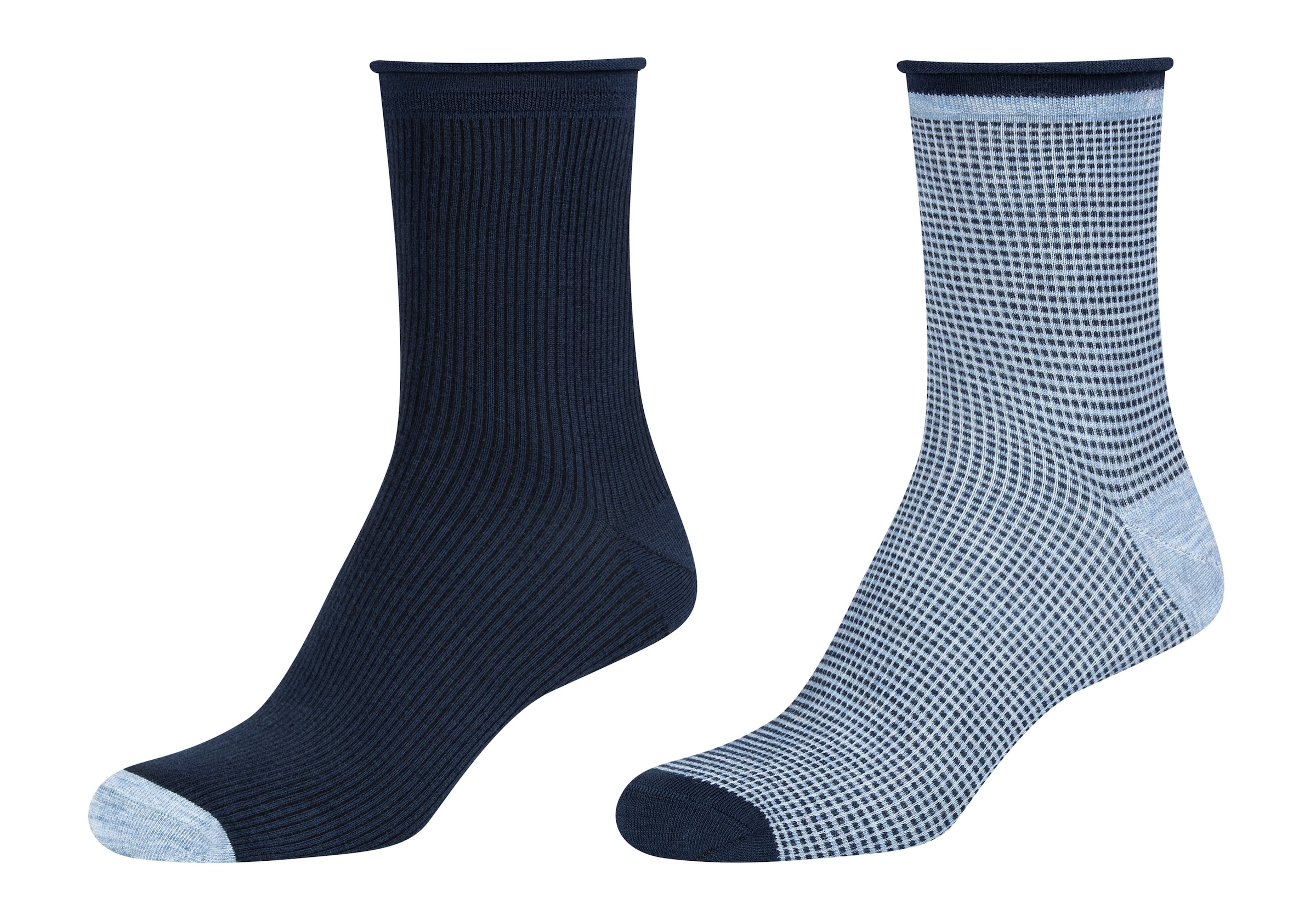 Camano Langsocken »mit verstärkter Ferse«, (4er Pack), mit hautfreundlichem Gewebe