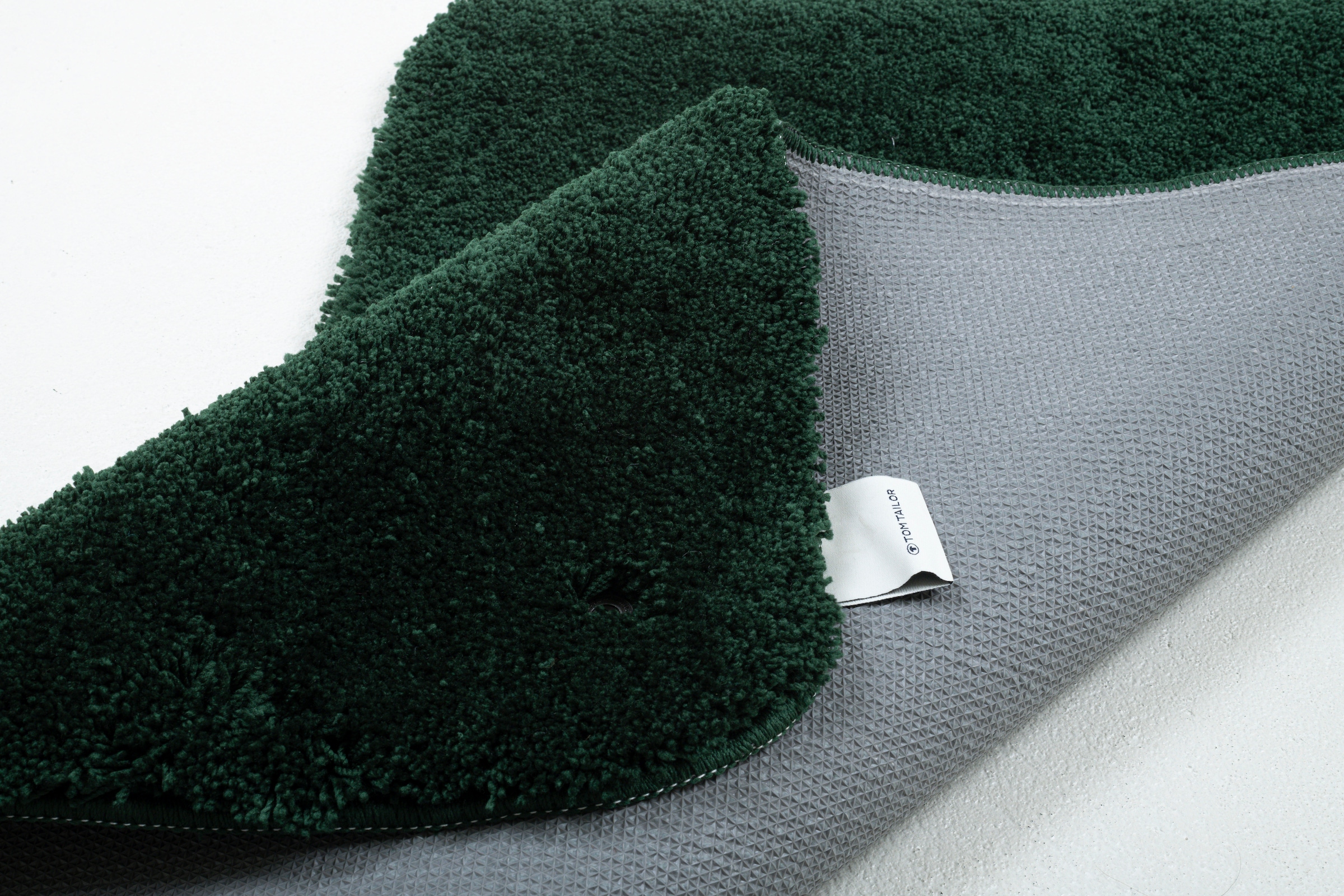 TOM TAILOR HOME Badematte »Cozy Bath UNI« Höhe 27 mm rutschhemmend beschichtet fußbodenheizungsgeeignet Badteppich, Uni Farben, rechteckig, rund und oval erhältlich