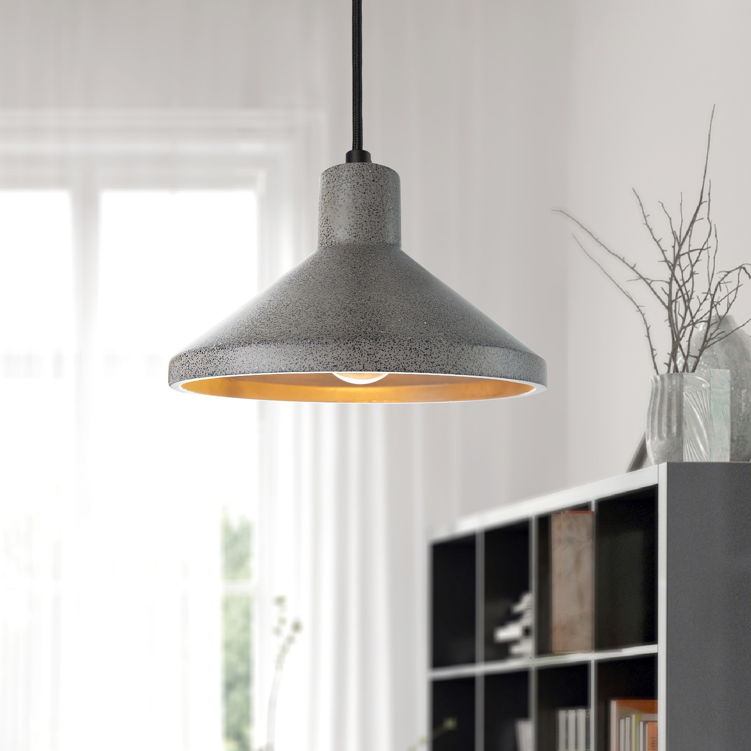 Paco Home Pendelleuchte »SUBORBIA«, 1 flammig, Leuchtmittel E27 | ohne Leuchtmittel, LED, E27, Lampe Für Wohnzimmer Esszimmer Küche, Höhenverstellbar