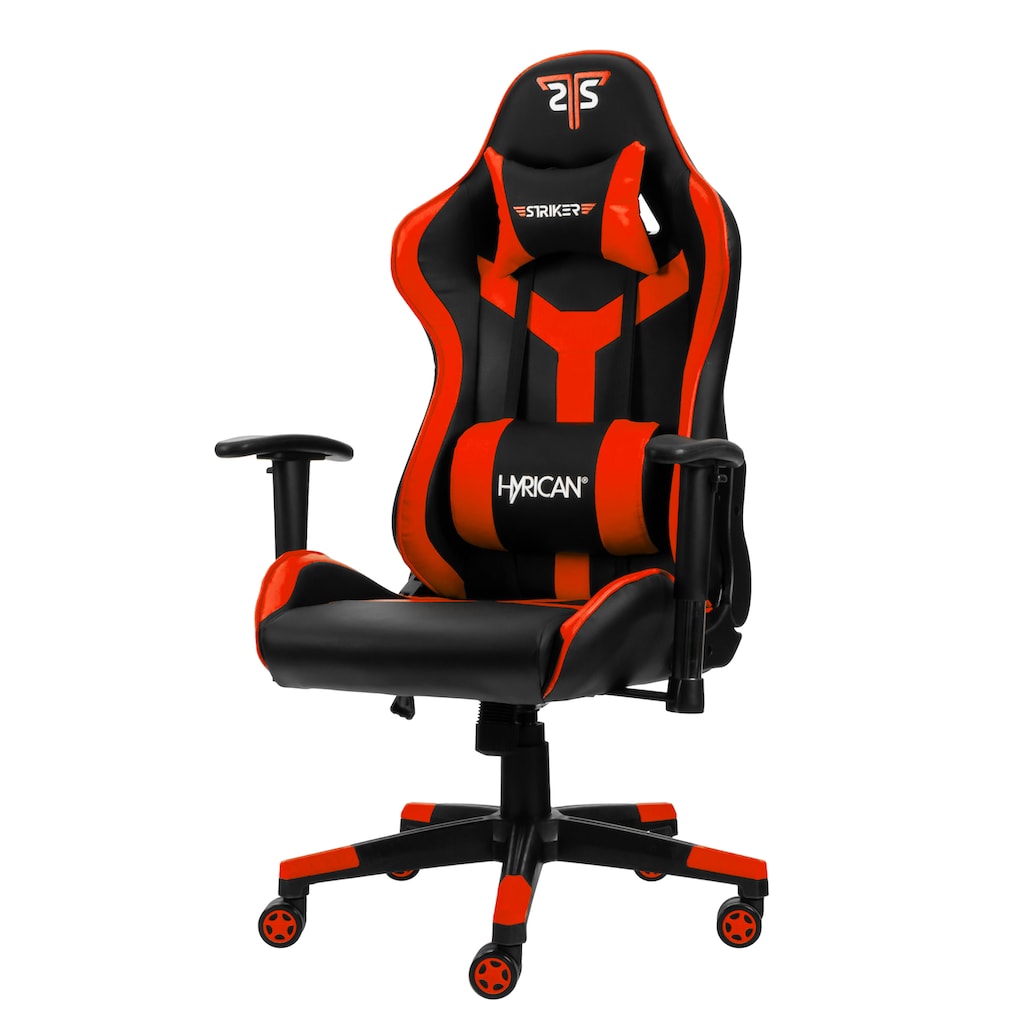 Hyrican Gaming-Stuhl »"Striker Copilot" schwarz/rot, Kunstleder, ergonomischer Gamingstuhl«