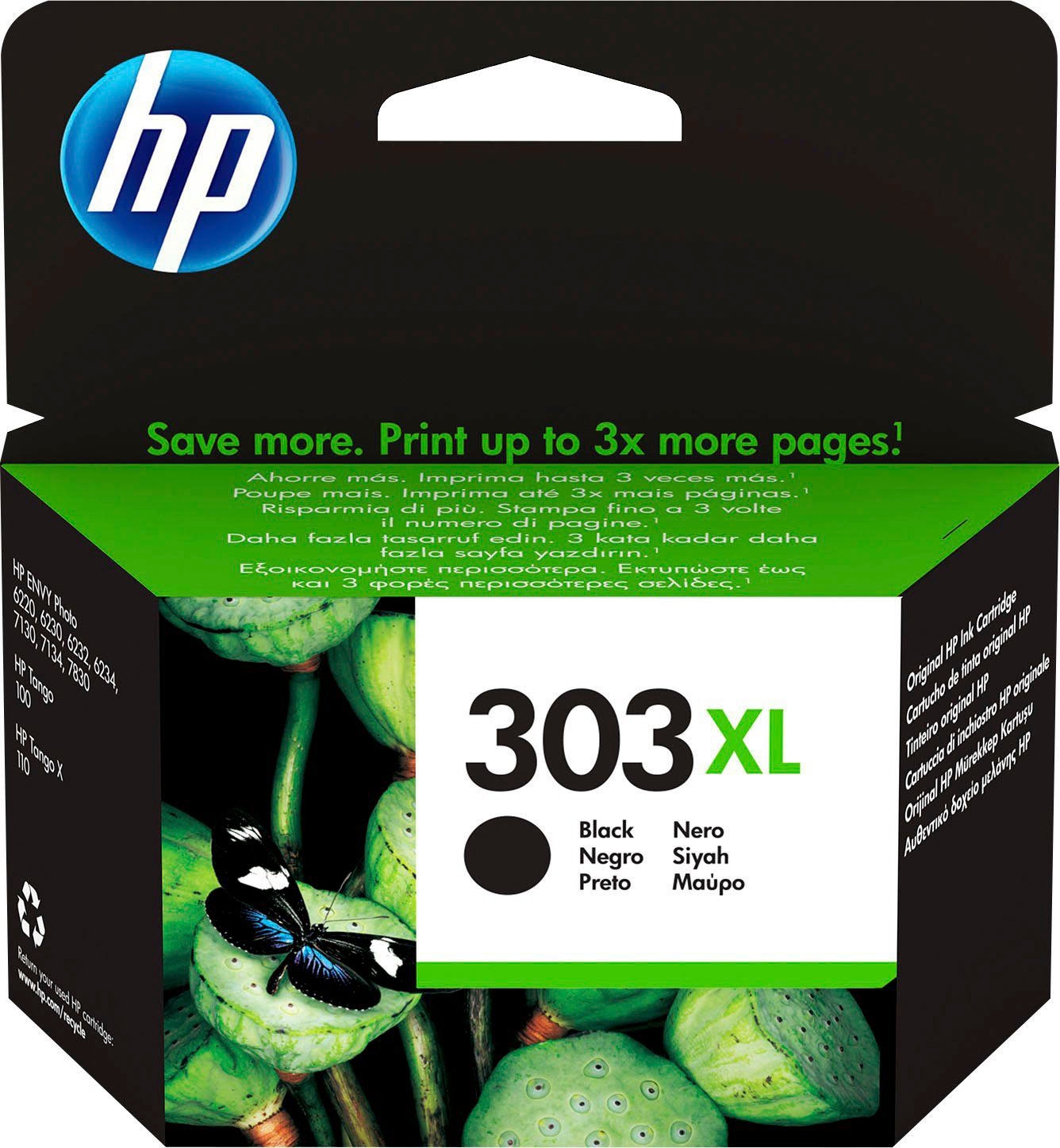 Druckerpatrone Tintenpatrone bestellen HP OTTO (1 303 XL St.), jetzt schwarz »303XL«, original bei