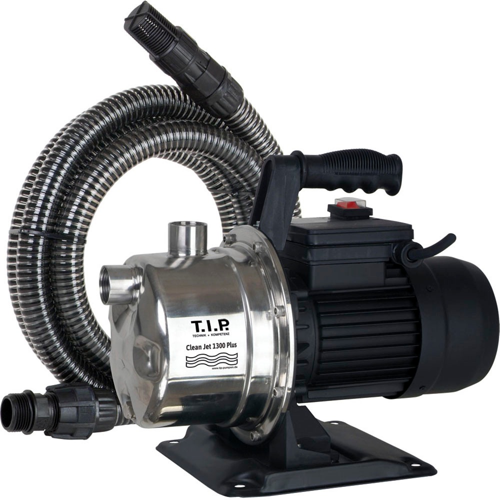 Tip Gartenpumpe »Clean Jet 1300 Plus« in silberfarben