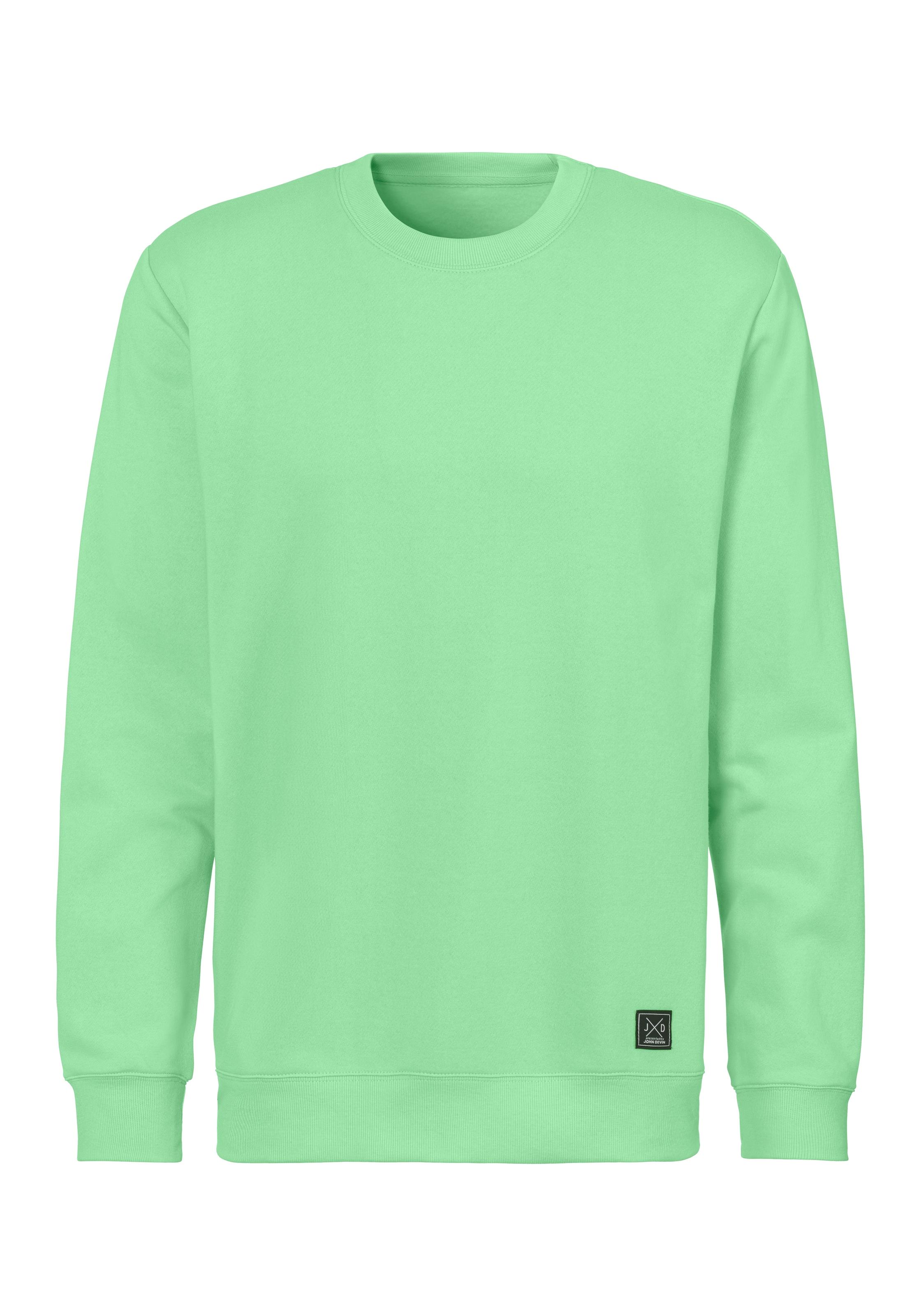 John Devin Sweatshirt, Langarm, Pullover mit Rundhals, Baumwollmischung