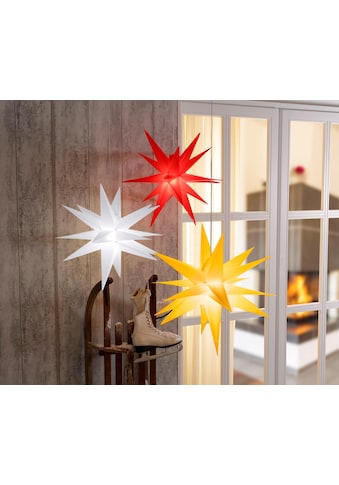 BONETTI LED Stern »3D-Optik, Weihnachtsdeko«, Warmweiß, Ø 57 cm, mit 6-Stunden-Timer kaufen
