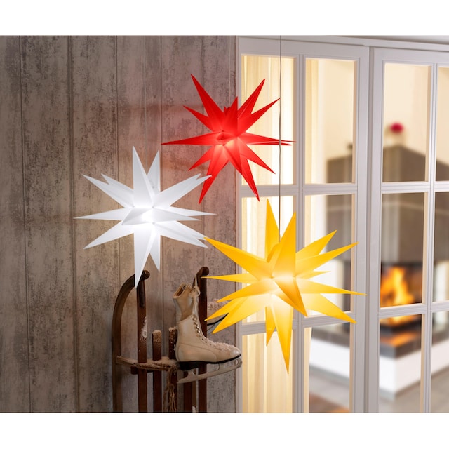 BONETTI LED Stern »Weihnachtsstern, 3D-Optik«, Ø 57 cm, mit 6-Stunden-Timer,  Weihnachtsdeko aussen im OTTO Online Shop