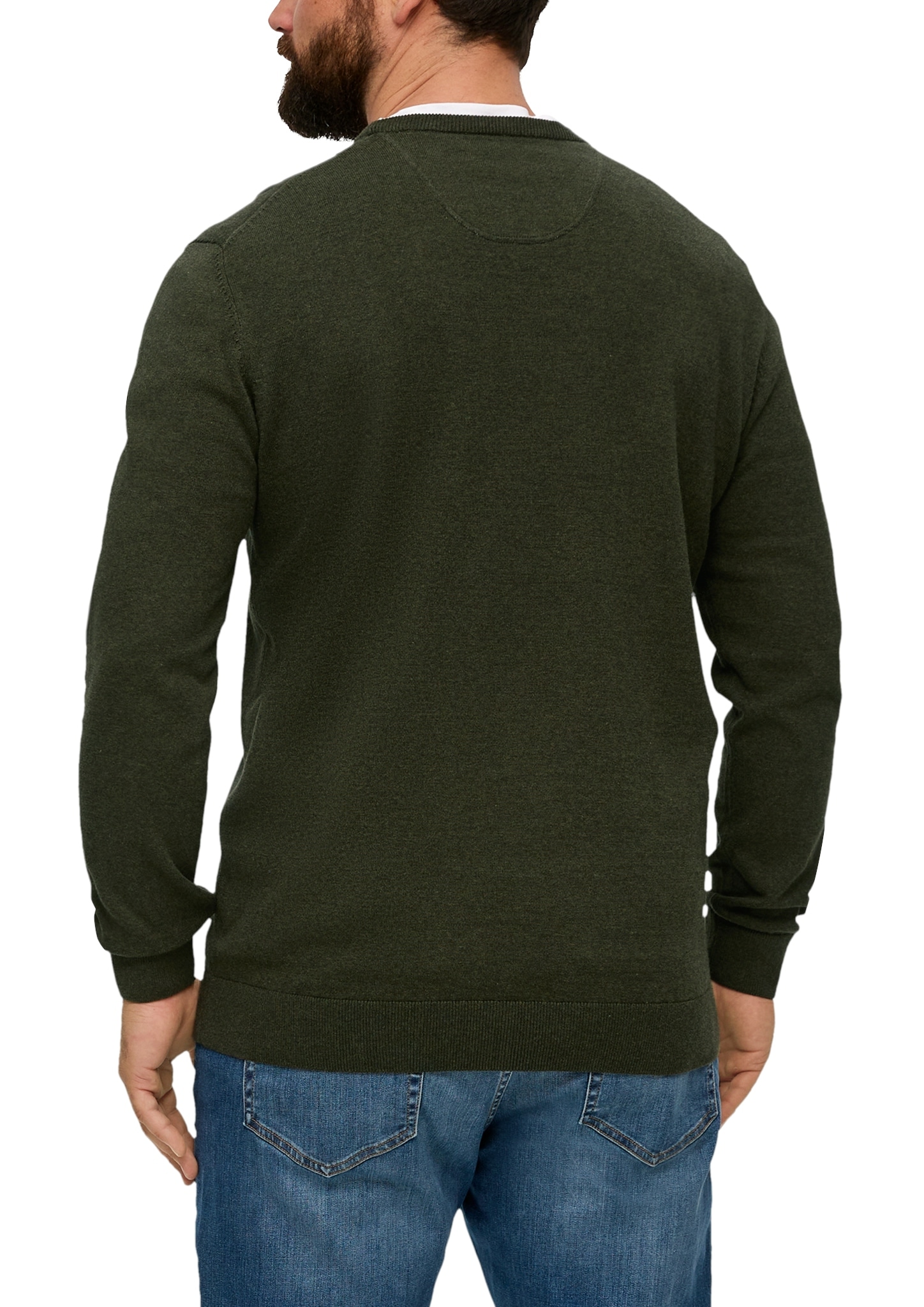 s.Oliver Men Big Sizes Strickpullover mit Logostickerei - Große Größen