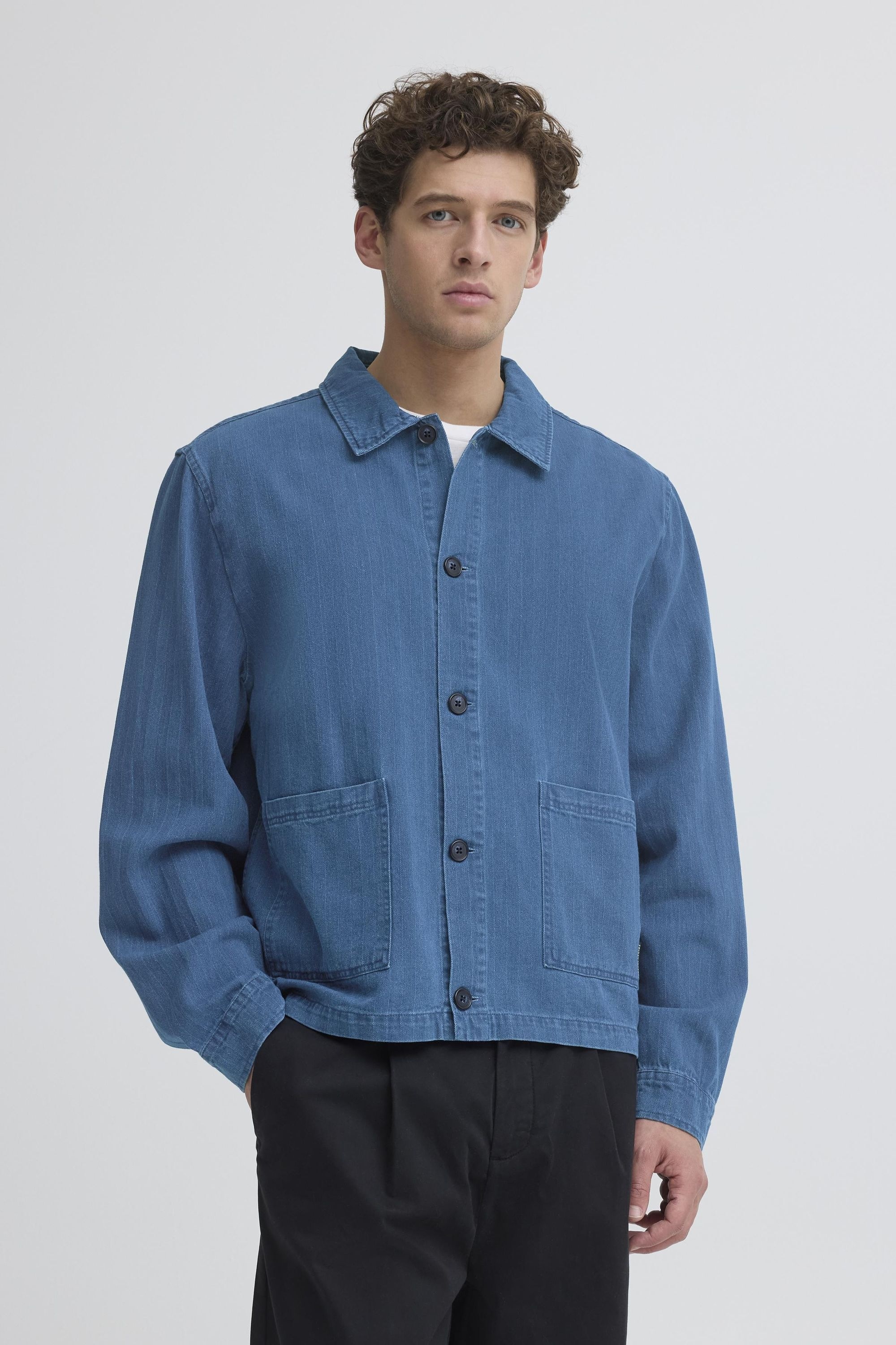 Casual Friday Hemdjacke »Hemdjacke CFAsplund Herringbone«