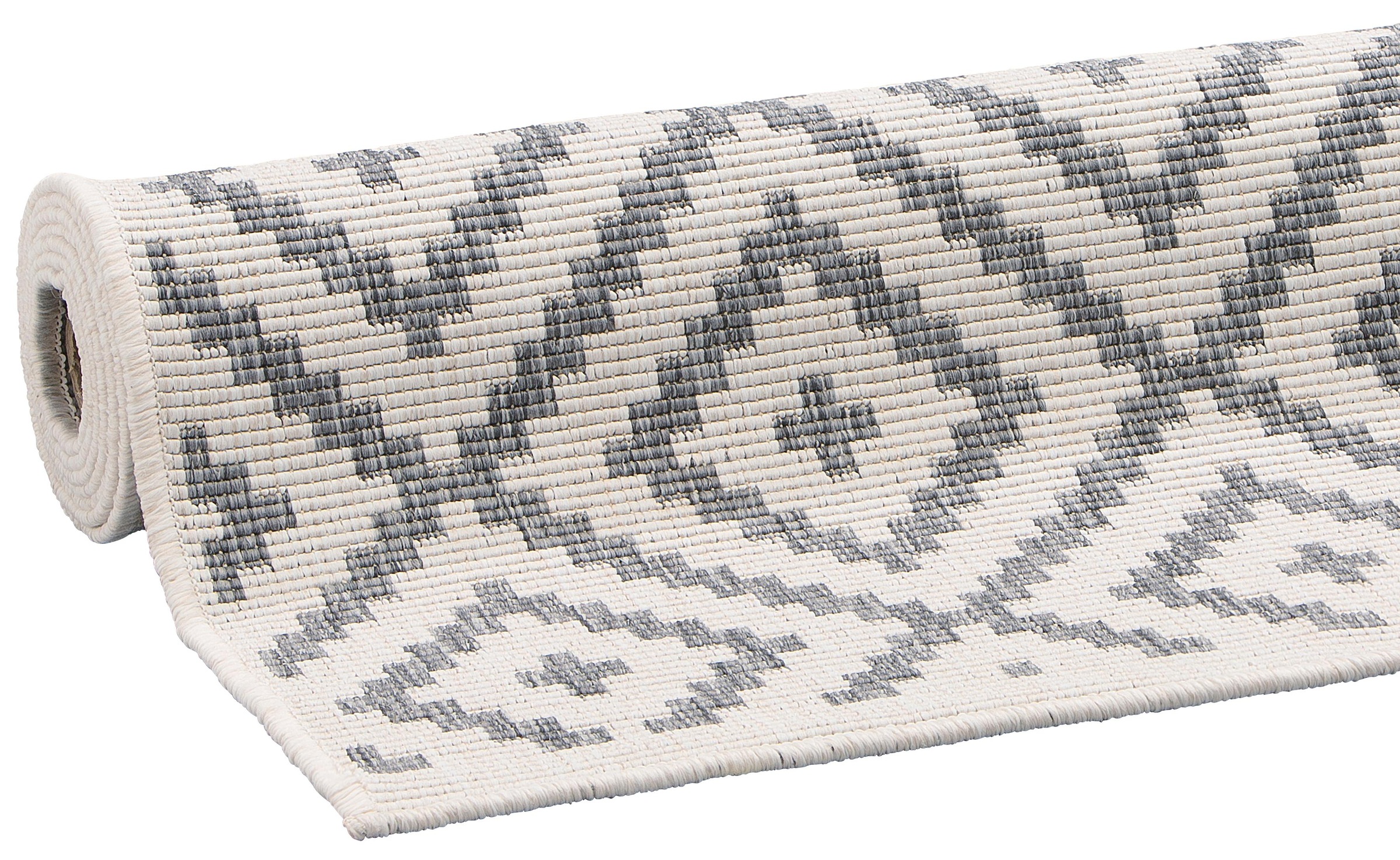 my home Läufer »Ronda Wendeteppich«, rechteckig, 5 mm Höhe, Sisal-Optik, Flachgewebe, In- und Outdoor, geometrisches Boho Design