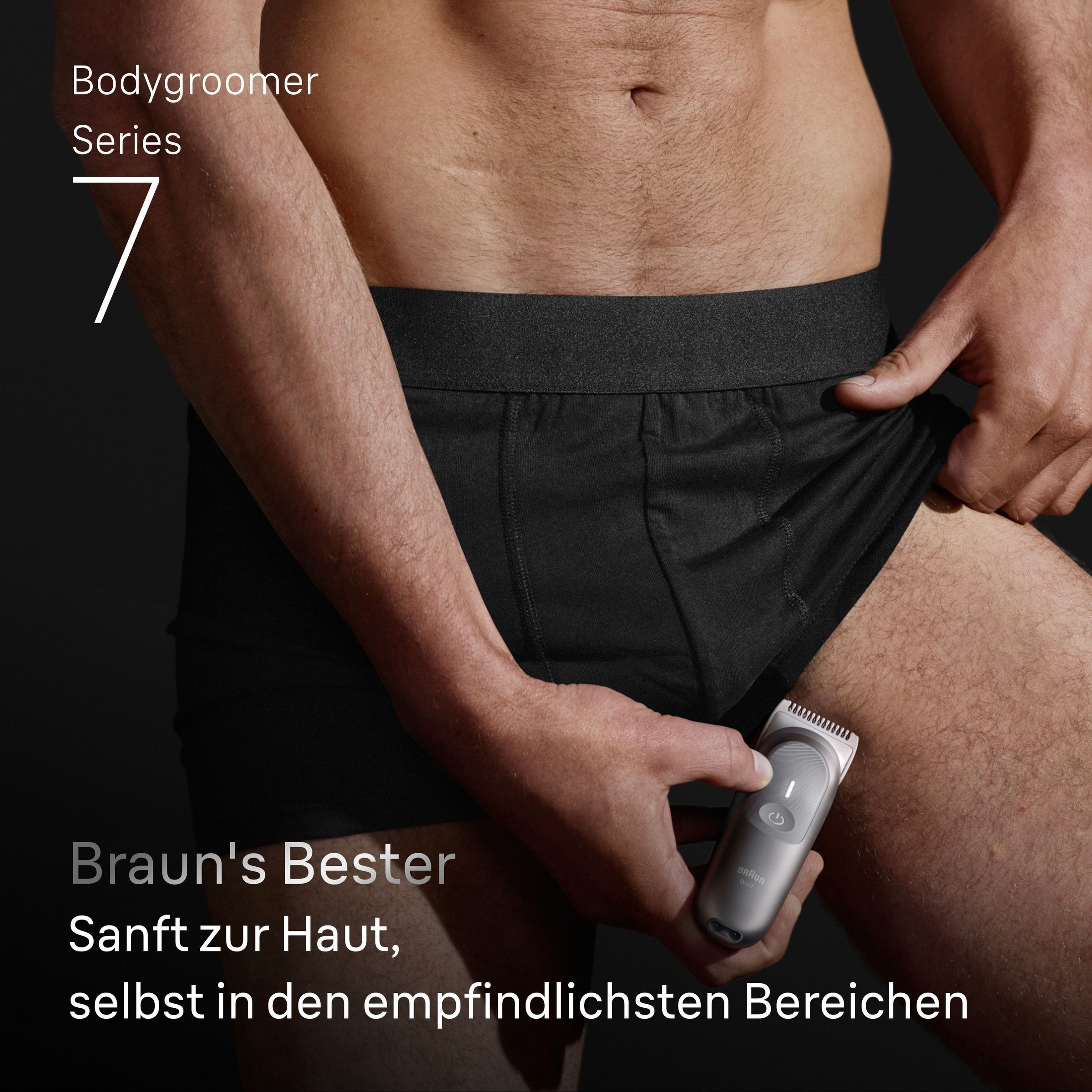 Braun Haarschneider »Body Groomer BG7550« mit Smartlight & SkinGuard, 100 Min Akku, wasserdicht