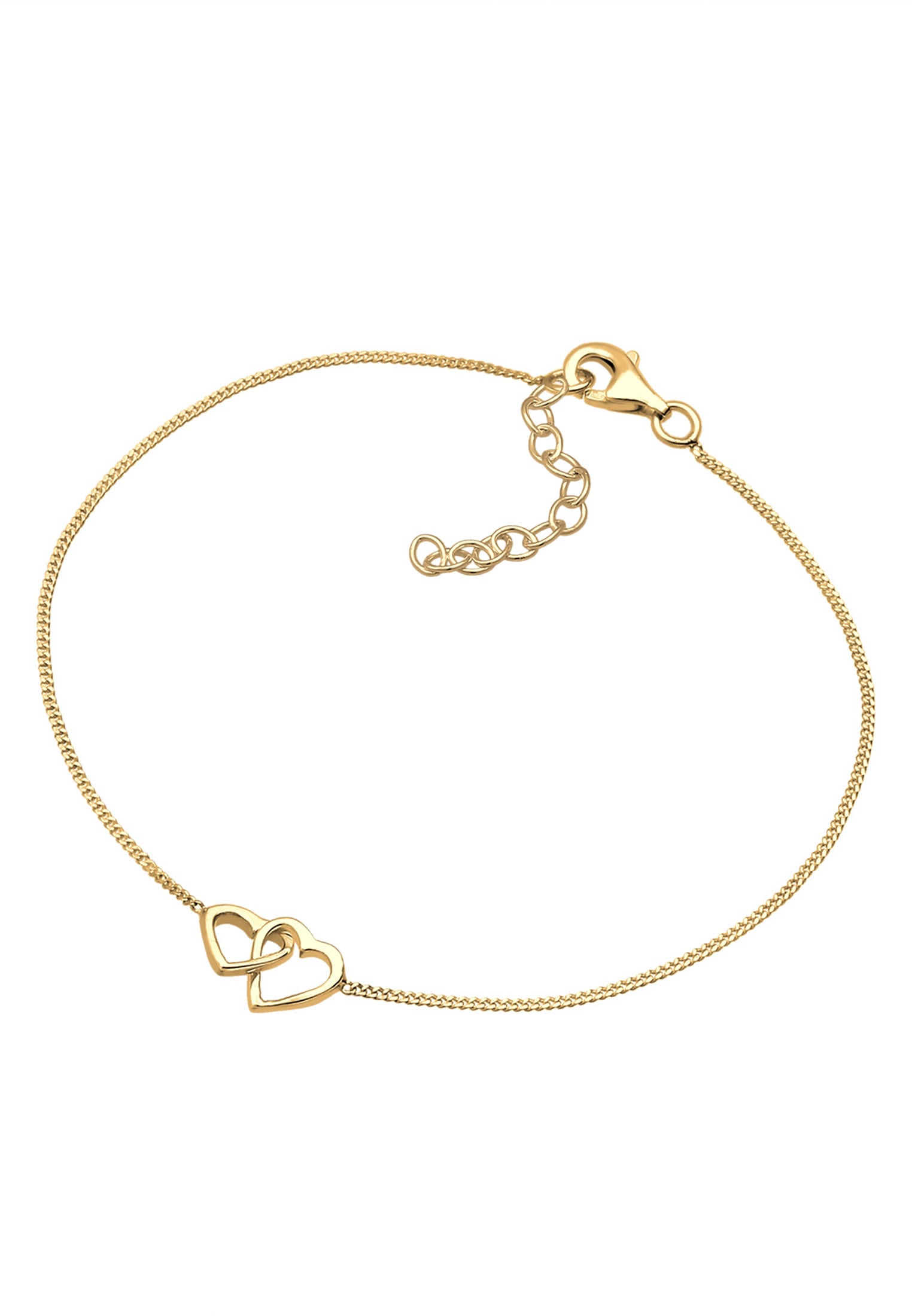 Elli Armkette »Armband Herz Verschlungen Lovely Symbol 925 Silber«