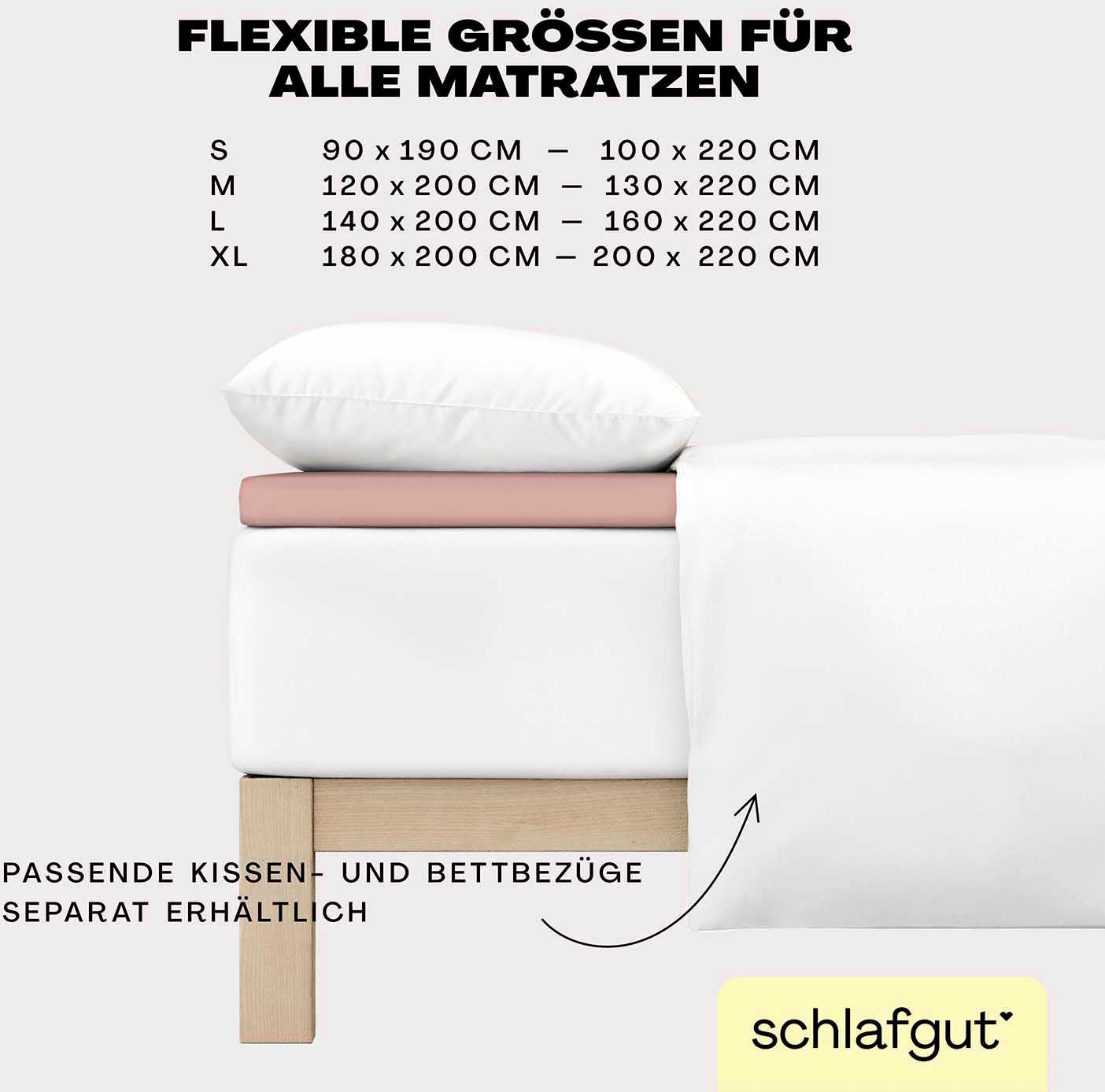 Schlafgut Spannbettlaken »EASY Jersey Elasthan Topper«, MADE IN GREEN by OEKO-TEX®