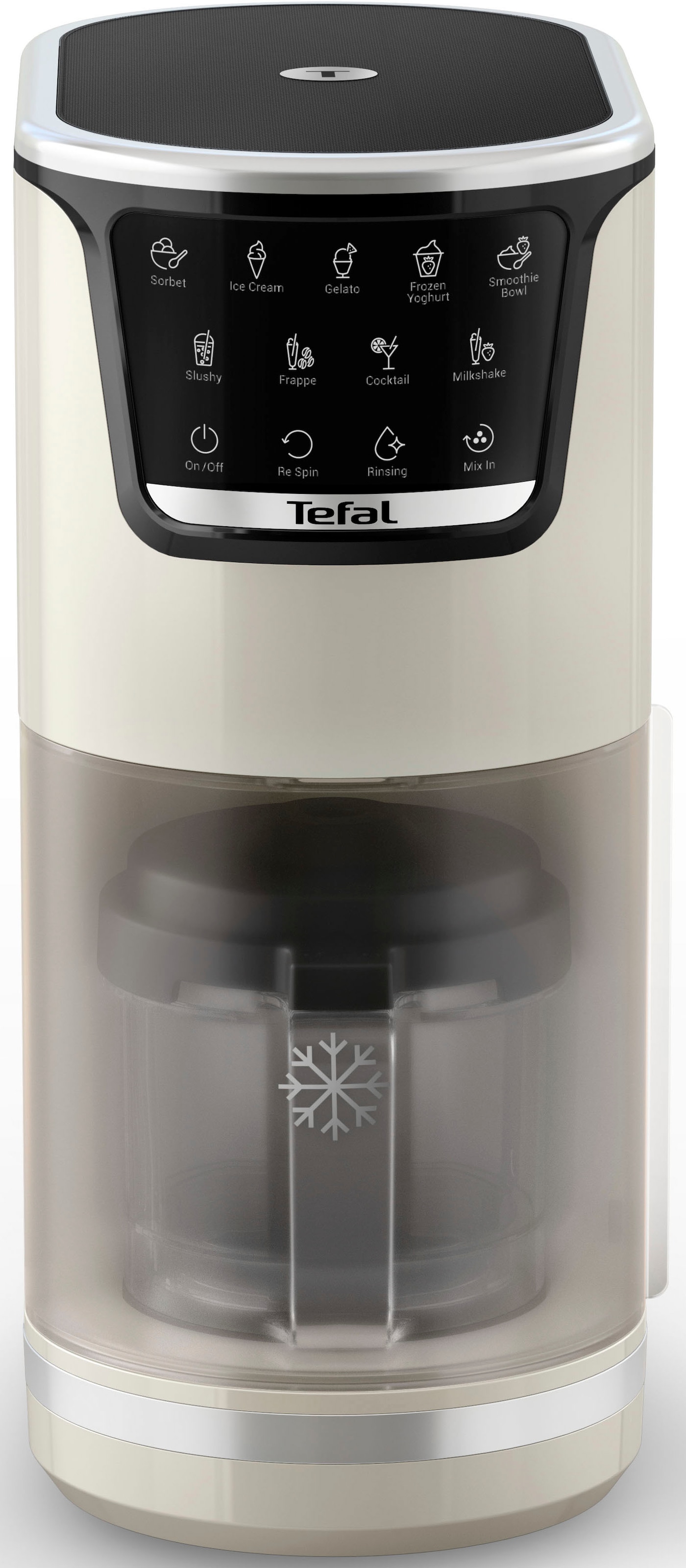 Tefal Eismaschine »Dolci« 1,4 l 600 W 10 Programme, automatisches Reinigungsprogramm, digitales Rezeptbuch