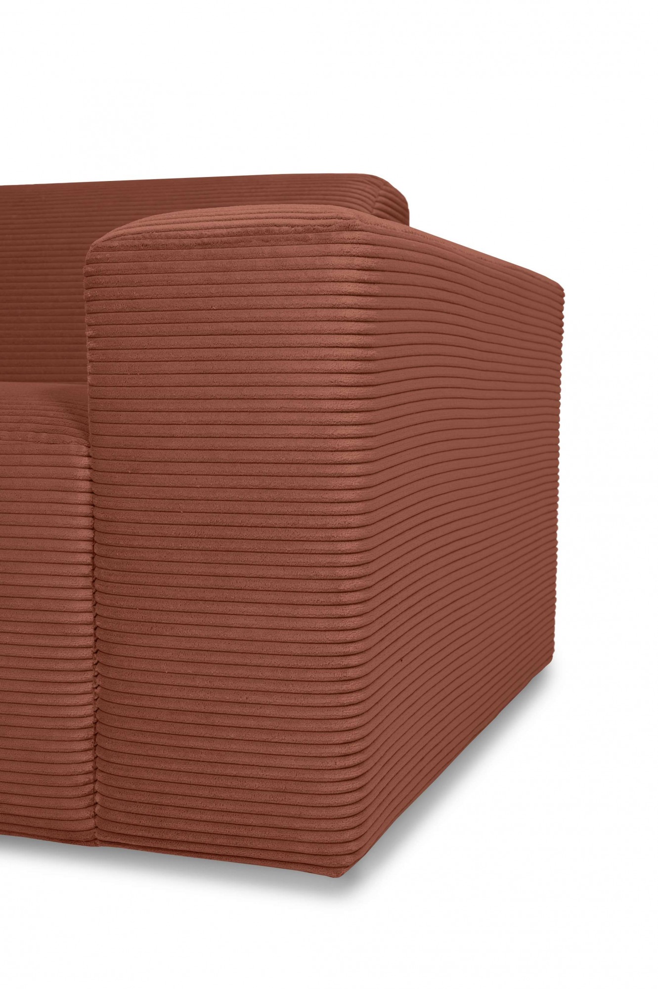 INOSIGN Ecksofa »Koa,228cm, L-Form, Modulsofa, Webstoff, Cord, Struktur«, Designsofa, weicher Lounge-Sitzkomfort, Welleunterfederung, bodentief