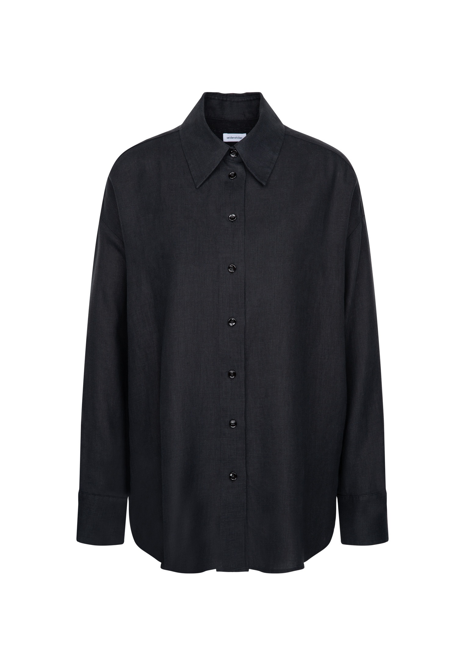 seidensticker Longbluse »Schwarze Rose« Langarm Kragen Uni