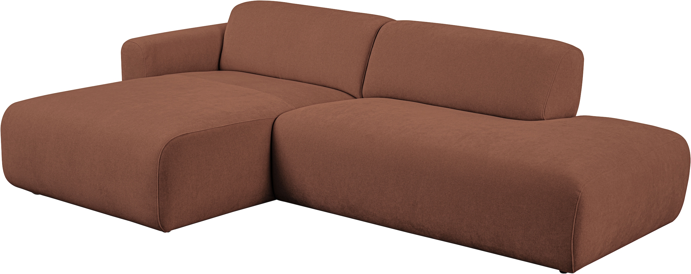 andas Ecksofa »Myrland« Breite 222 cm, Chenille, Easy Clean Stoff, mit Kaltschaum