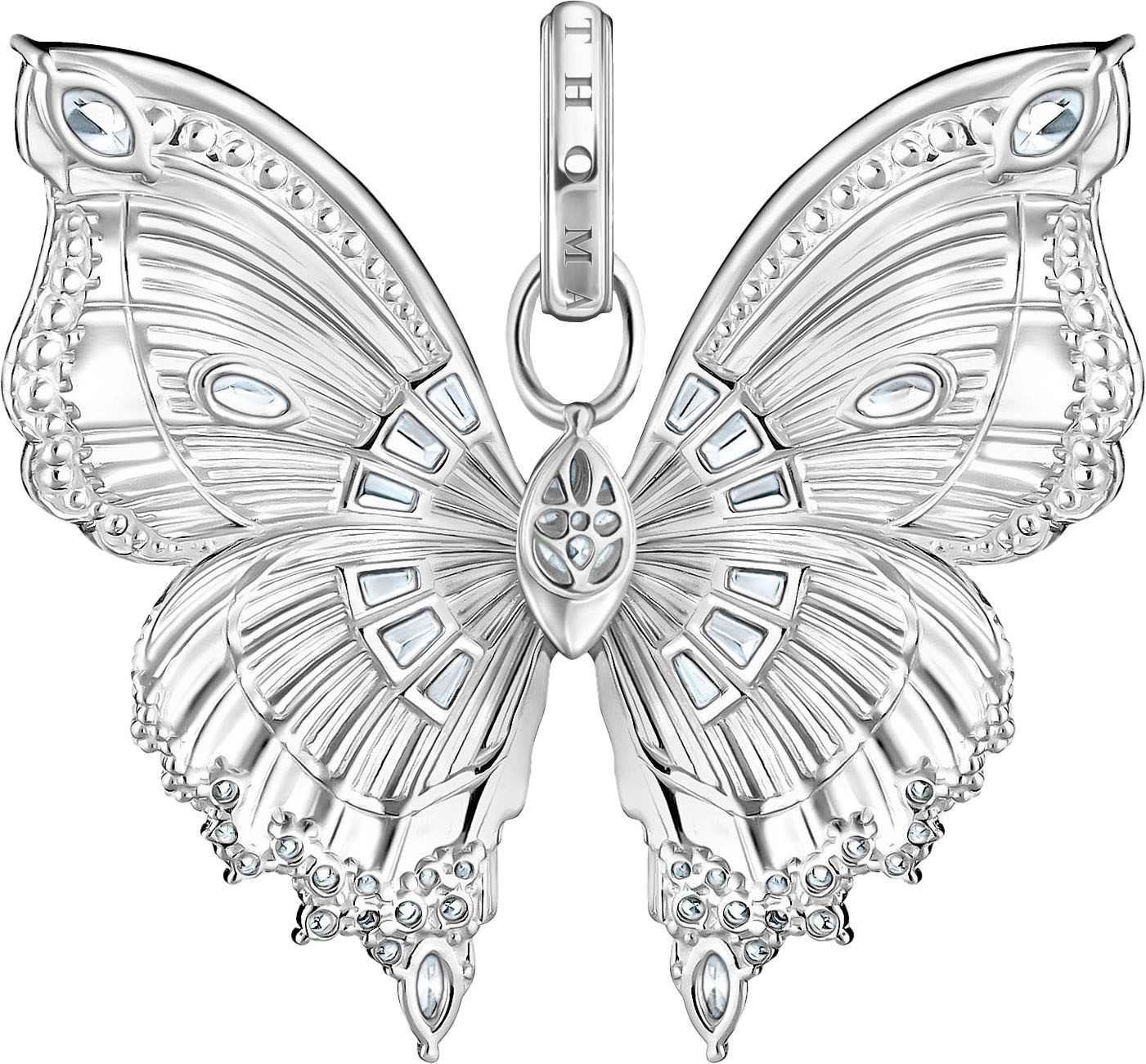 THOMAS SABO Schmetterlingsanhänger »Butterfly Paradise Anhänger, PE984-051-14, PE984-414-14«, mit Zirkonia (synth.)