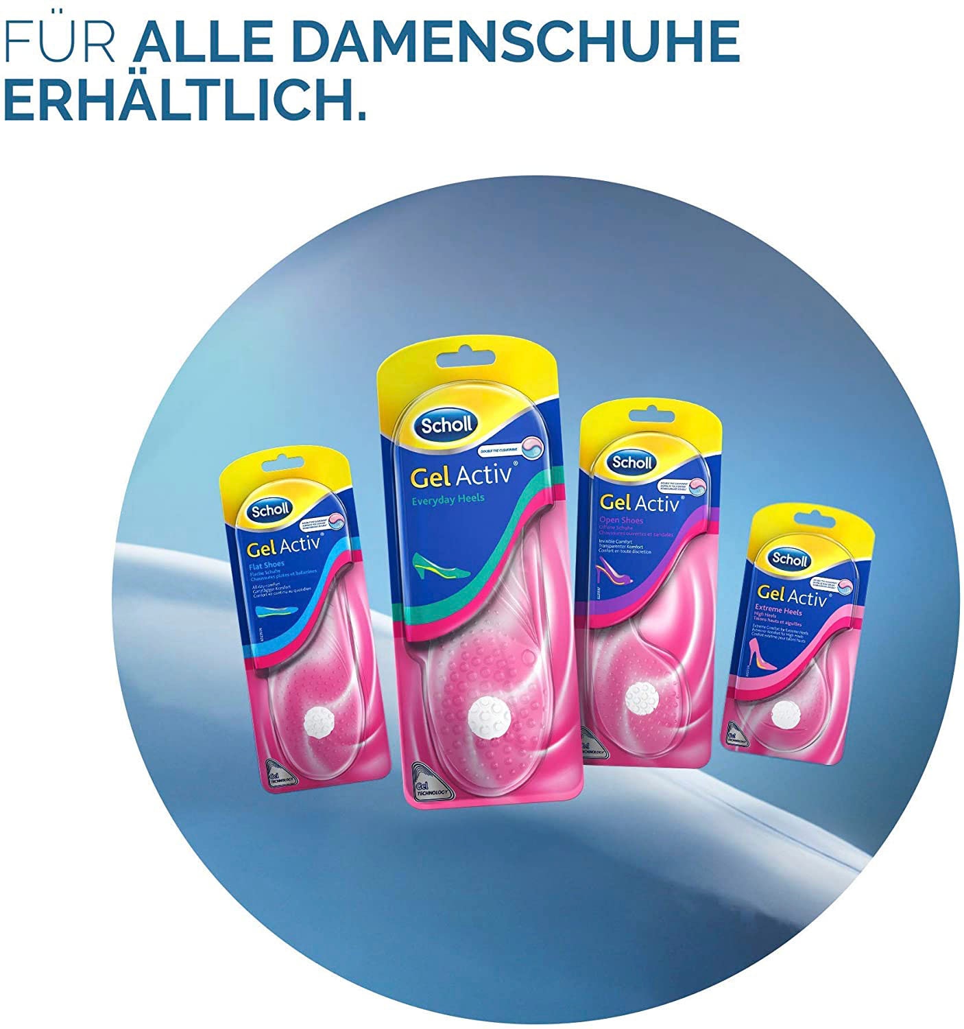 Scholl Einlegesohlen »GelActiv für flache, schmale Schuhe«, Für flache, schmale Schuhe