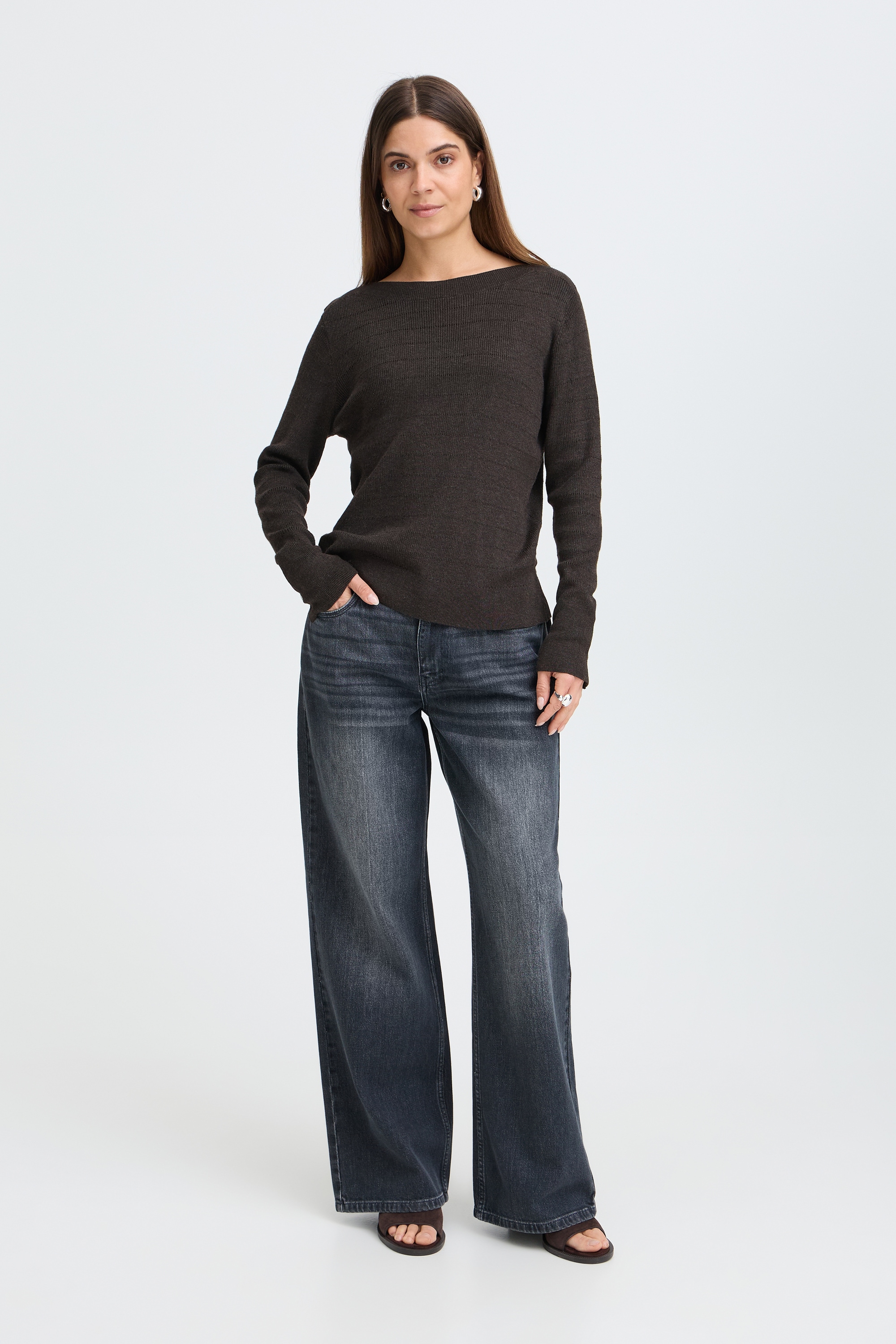 Pulz Jeans Strickpullover »Damen Langarm PZSARA«